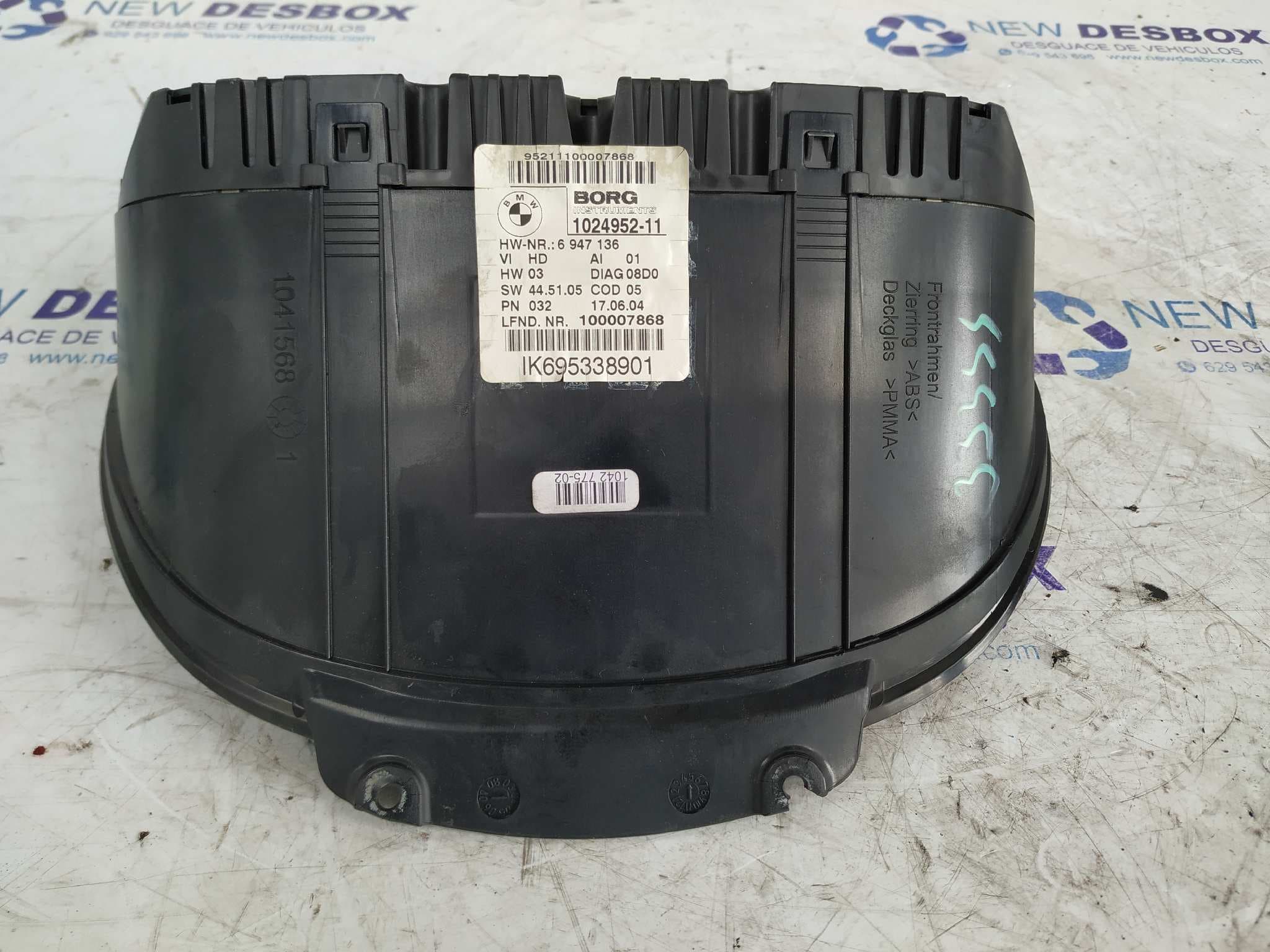 Recambio de CUADRO INSTRUMENTOS para BMW SERIE 1 BERLINA (E81/E87) M47N204D4 referencia OEM IAM 6947136   - PLATA 2