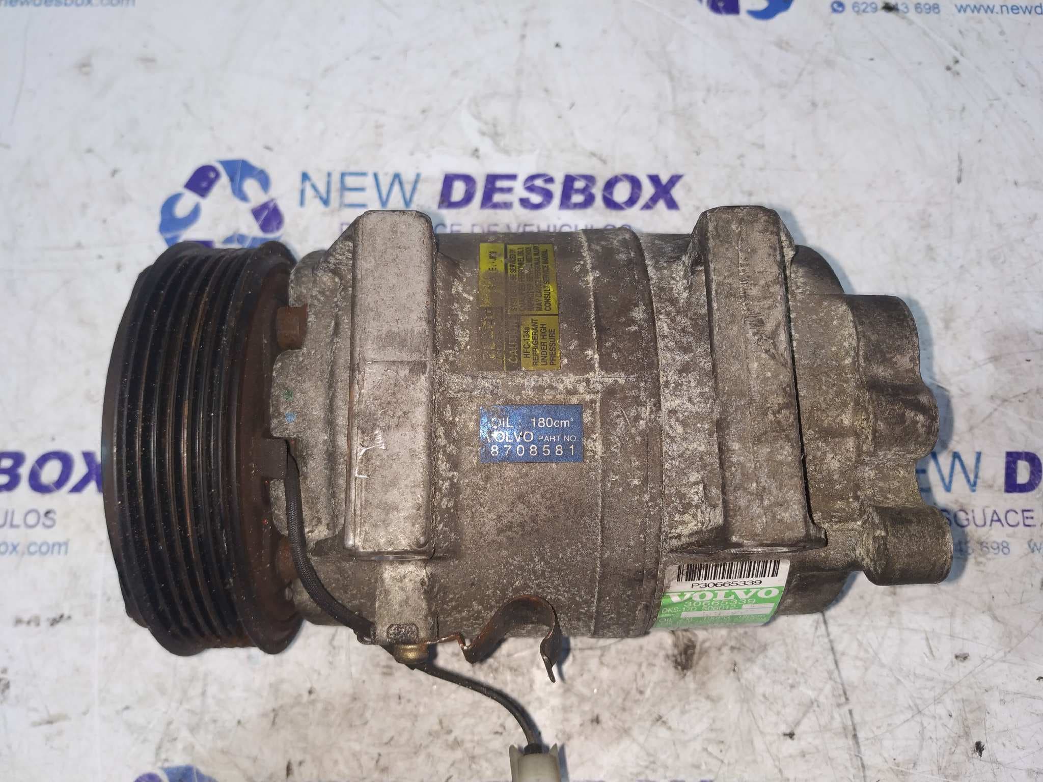 Recambio de COMPRESOR AIRE ACONDICIONADO para VOLVO S60 BERLINA 2.5 20V Turbo CAT B5254T2 referencia OEM IAM 8708581   - AZUL 6