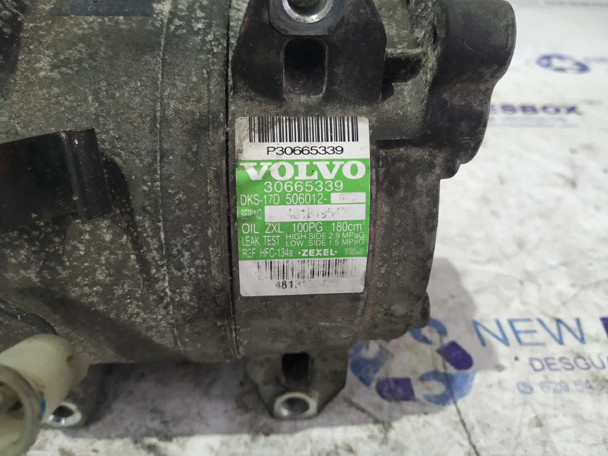 Recambio de COMPRESOR AIRE ACONDICIONADO para VOLVO S60 BERLINA 2.5 20V Turbo CAT B5254T2 referencia OEM IAM 8708581   - AZUL 3