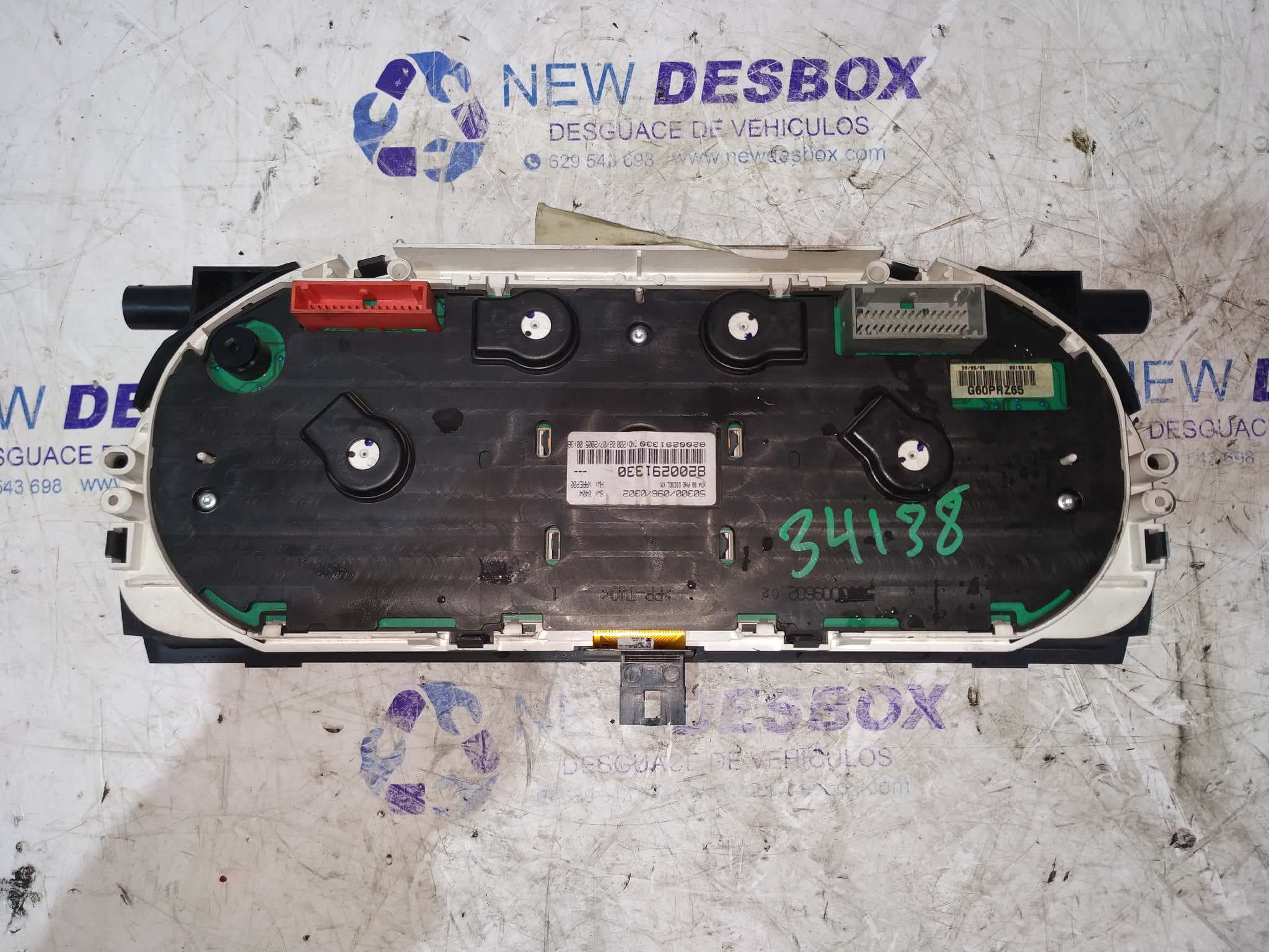 Recambio de CUADRO INSTRUMENTOS para RENAULT LAGUNA II (BG0) Authentique F9Q D6 referencia OEM IAM 8200291330   - BLANCO 8