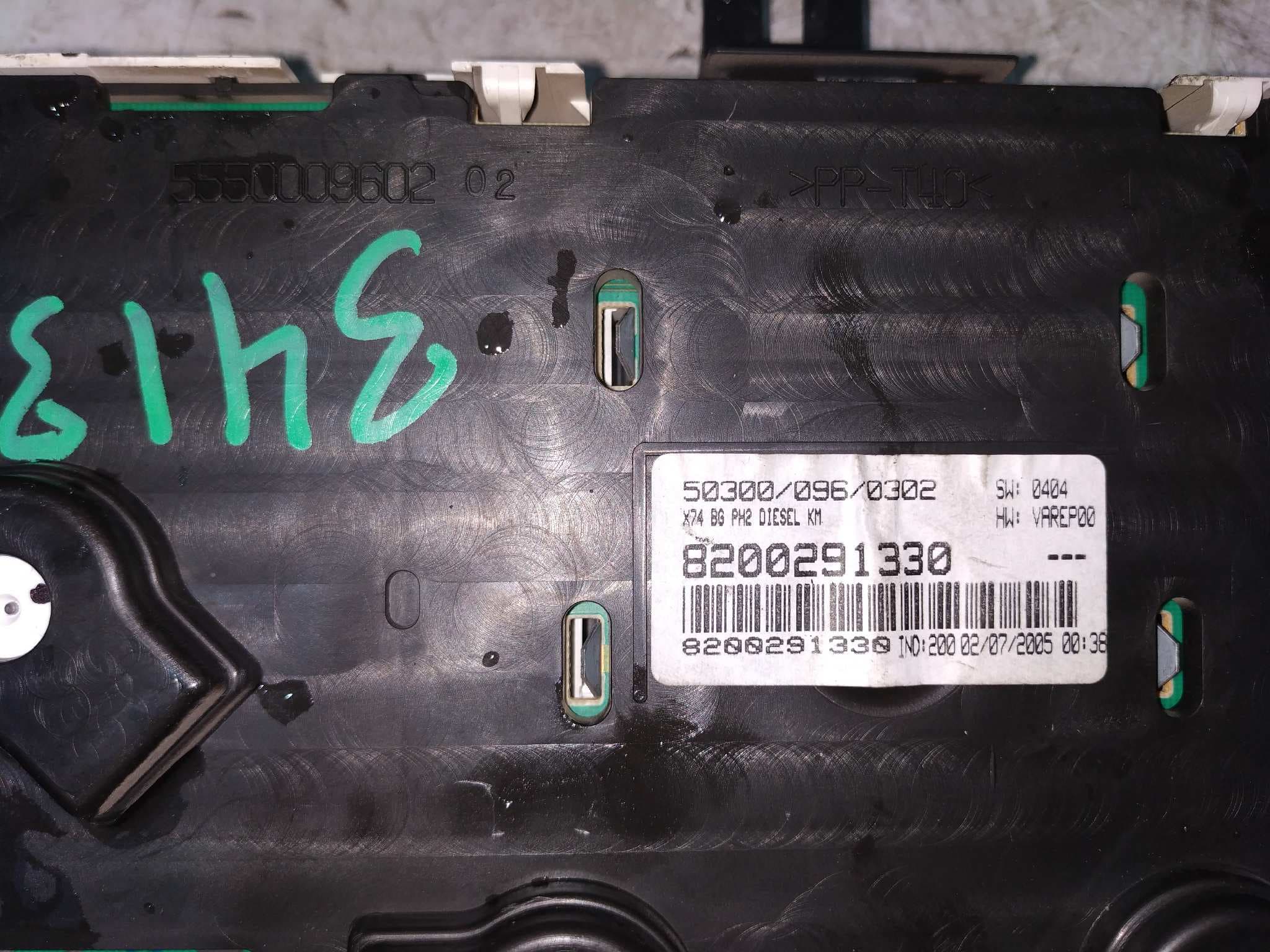 Recambio de CUADRO INSTRUMENTOS para RENAULT LAGUNA II (BG0) Authentique F9Q D6 referencia OEM IAM 8200291330   - BLANCO 6
