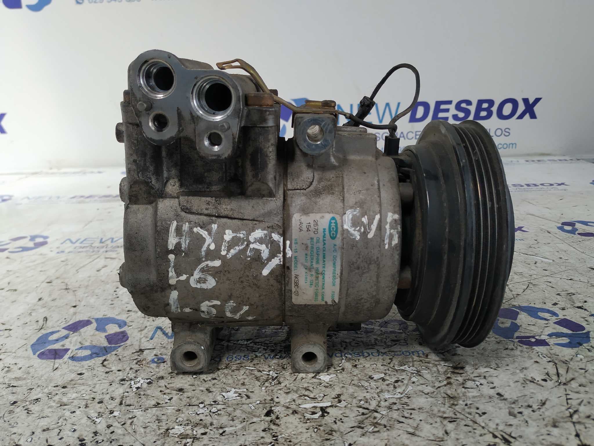 Recambio de COMPRESOR AIRE ACONDICIONADO para HYUNDAI COUPE (RD) G4GR referencia OEM IAM AKSBC07 3