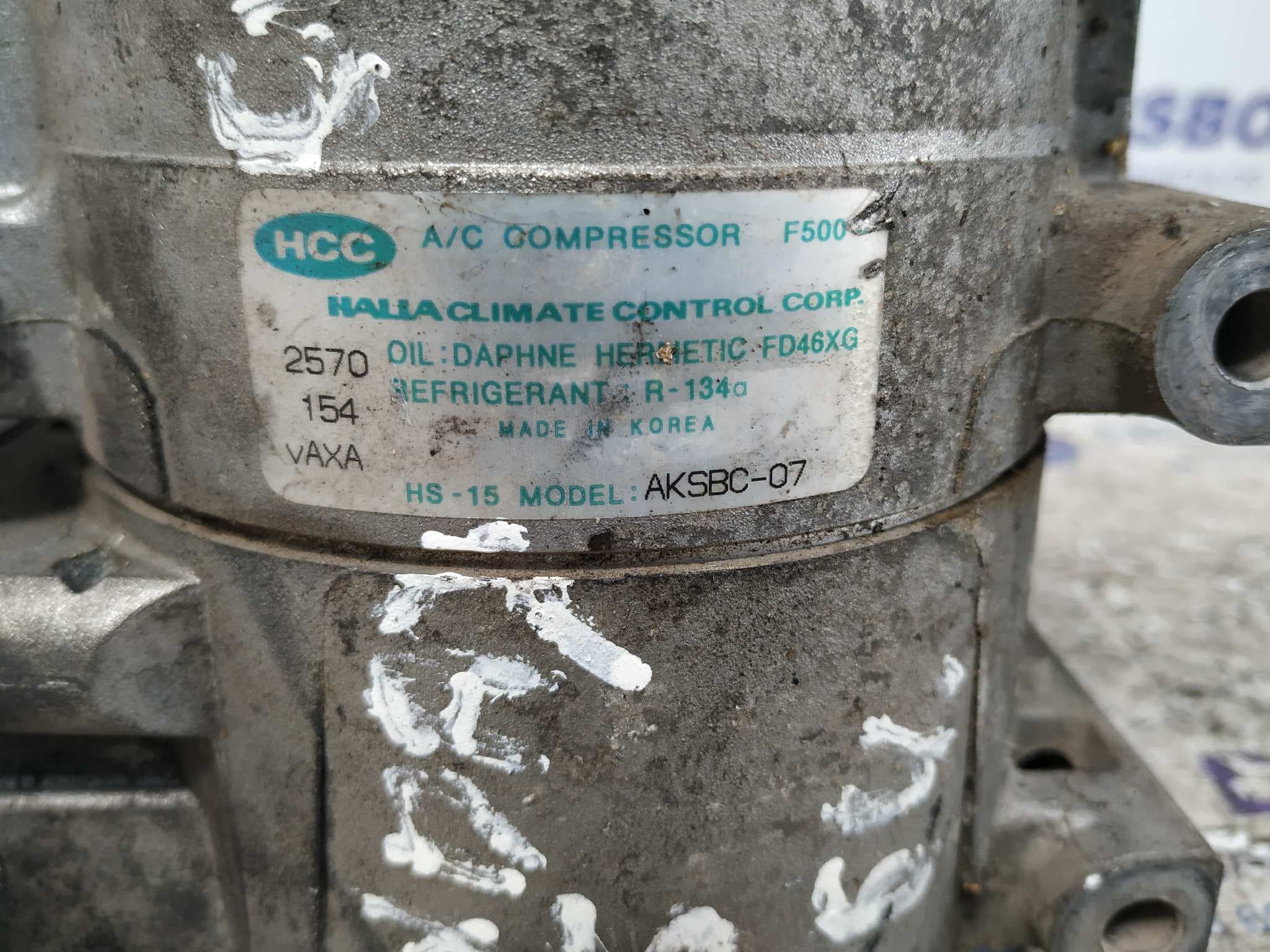 Recambio de COMPRESOR AIRE ACONDICIONADO para HYUNDAI COUPE (RD) G4GR referencia OEM IAM AKSBC07 4