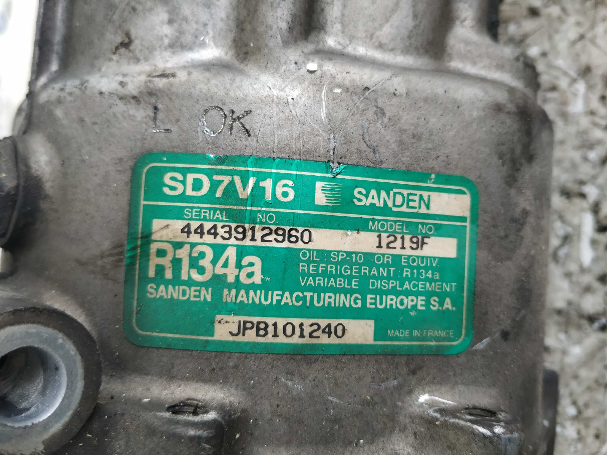 Recambio de COMPRESOR AIRE ACONDICIONADO para MG ROVER SERIE 200 (RF) 14K4F referencia OEM IAM 4443912960 2