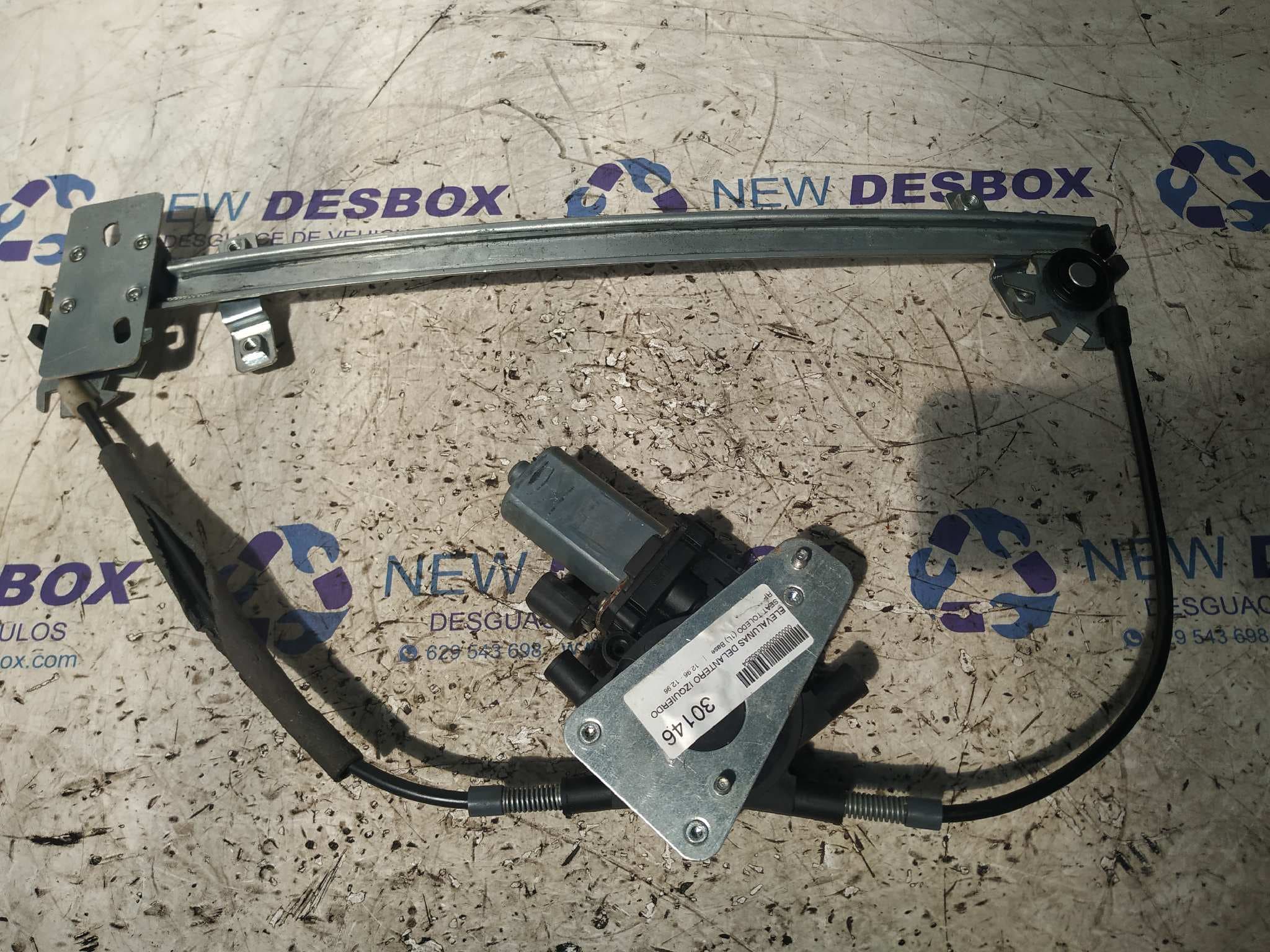 Recambio de ELEVALUNAS DELANTERO IZQUIERDO para SEAT TOLEDO (1L) Base RP referencia OEM IAM D239805   - BLANCO 2