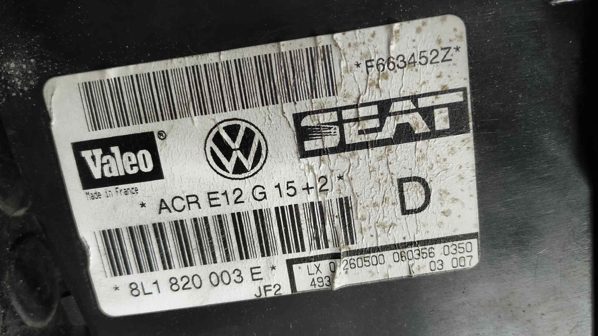 Recambio de CALEFACCION ENTERA NORMAL para SEAT LEON (1M1) AGR referencia OEM IAM 8L1820003E   - PLATA 2