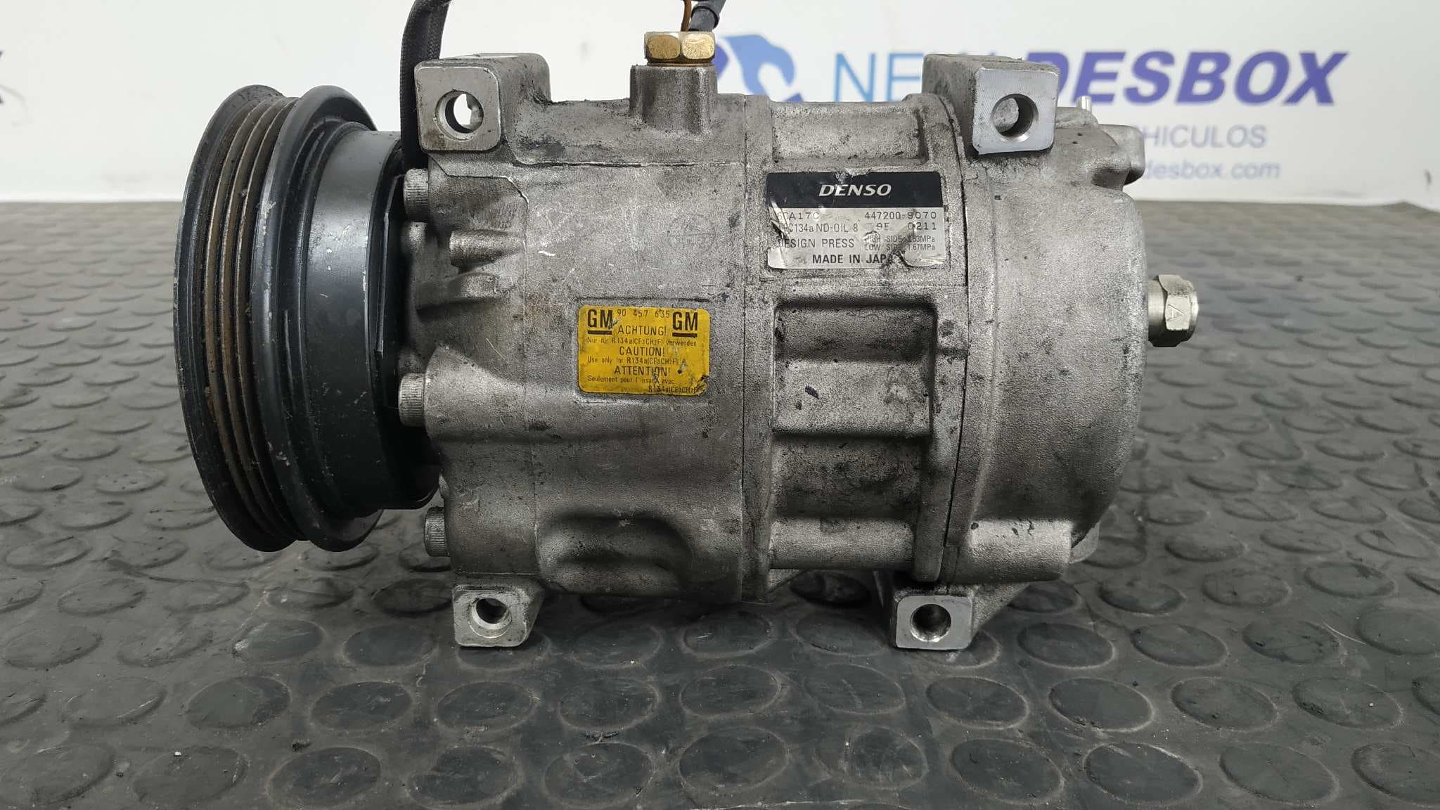 Recambio de COMPRESOR AIRE ACONDICIONADO para OPEL OMEGA B 2.5 TURBODIESEL (X 25 TD / U 25 TD / L93) 25DT referencia OEM IAM 90457635 5