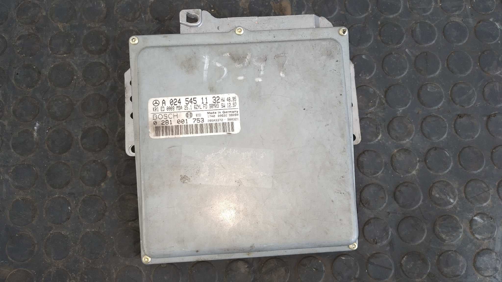 Recambio de CENTRALITA MOTOR UCE para MERCEDES-BENZ CLASE E (W210) BERLINA DIESEL 3.0 Turbodiesel CAT 606962 referencia OEM IAM A0245451132   - NEGRO