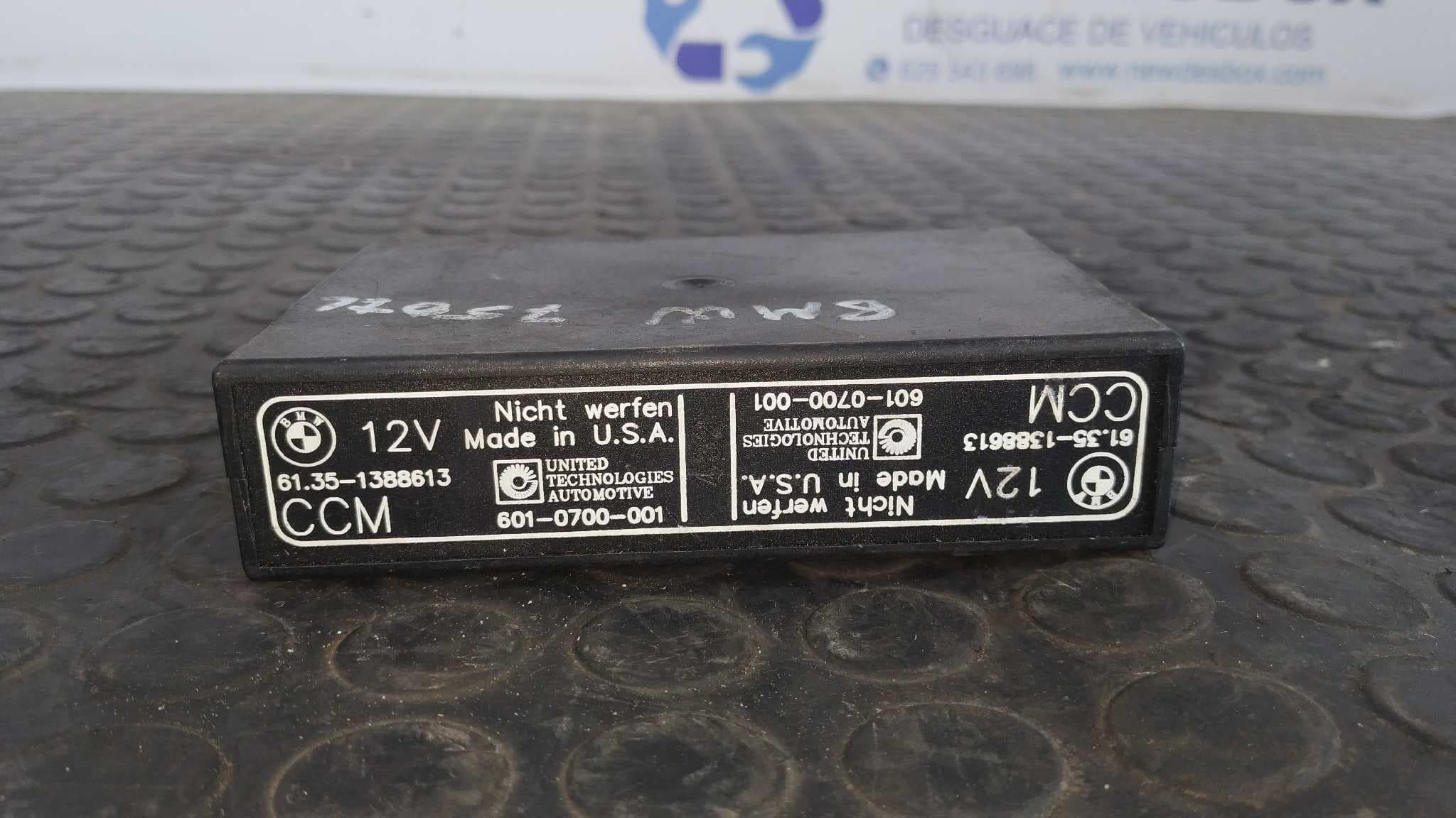 Recambio de CENTRALITA CHECK CONTROL para BMW SERIE 7 (E32) M70B50 referencia OEM IAM 6010700001 2