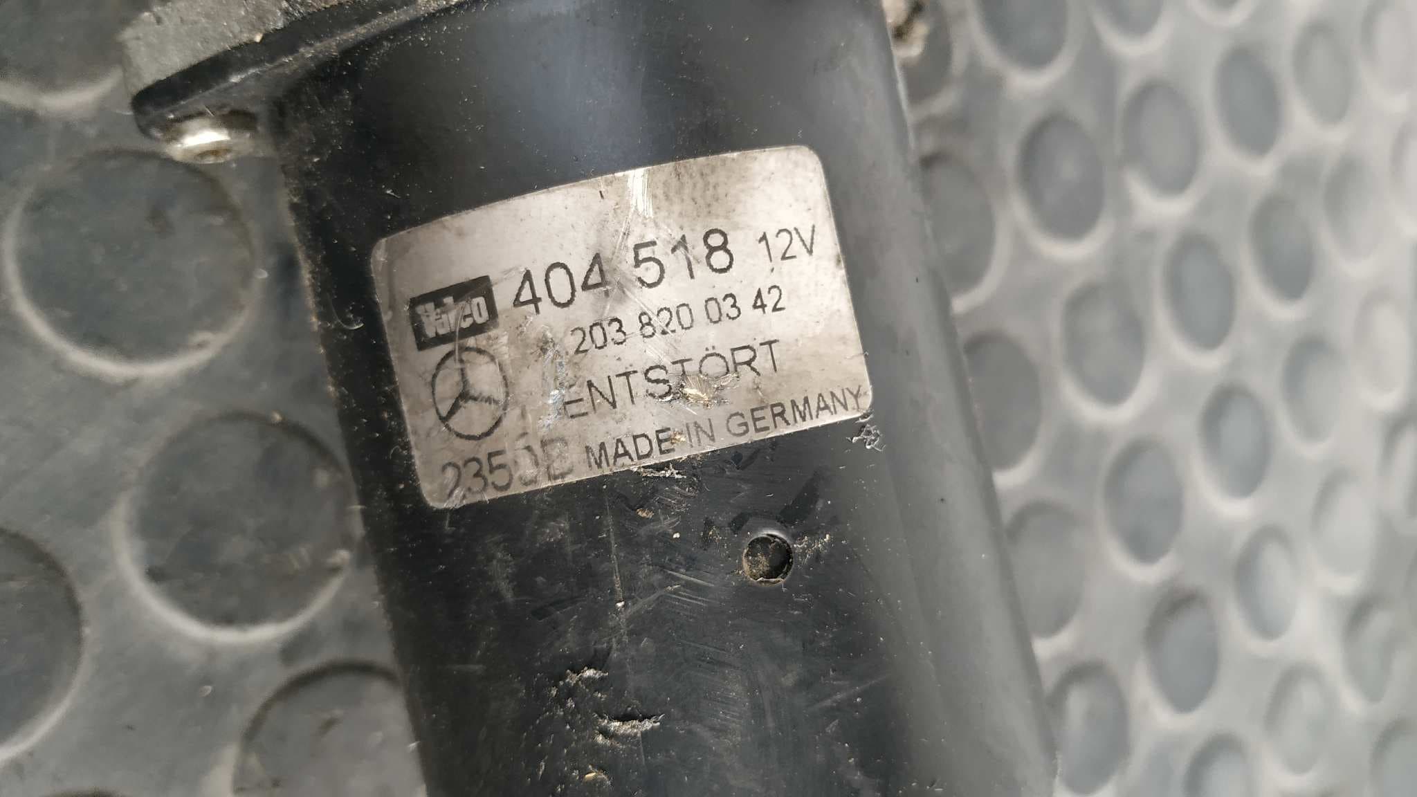 Recambio de MOTOR LIMPIA DELANTERO para MERCEDES-BENZ CLASE C (W203) BERLINA 2.2 CDI CAT 611962 referencia OEM IAM A2038200342   - NEGRO 7