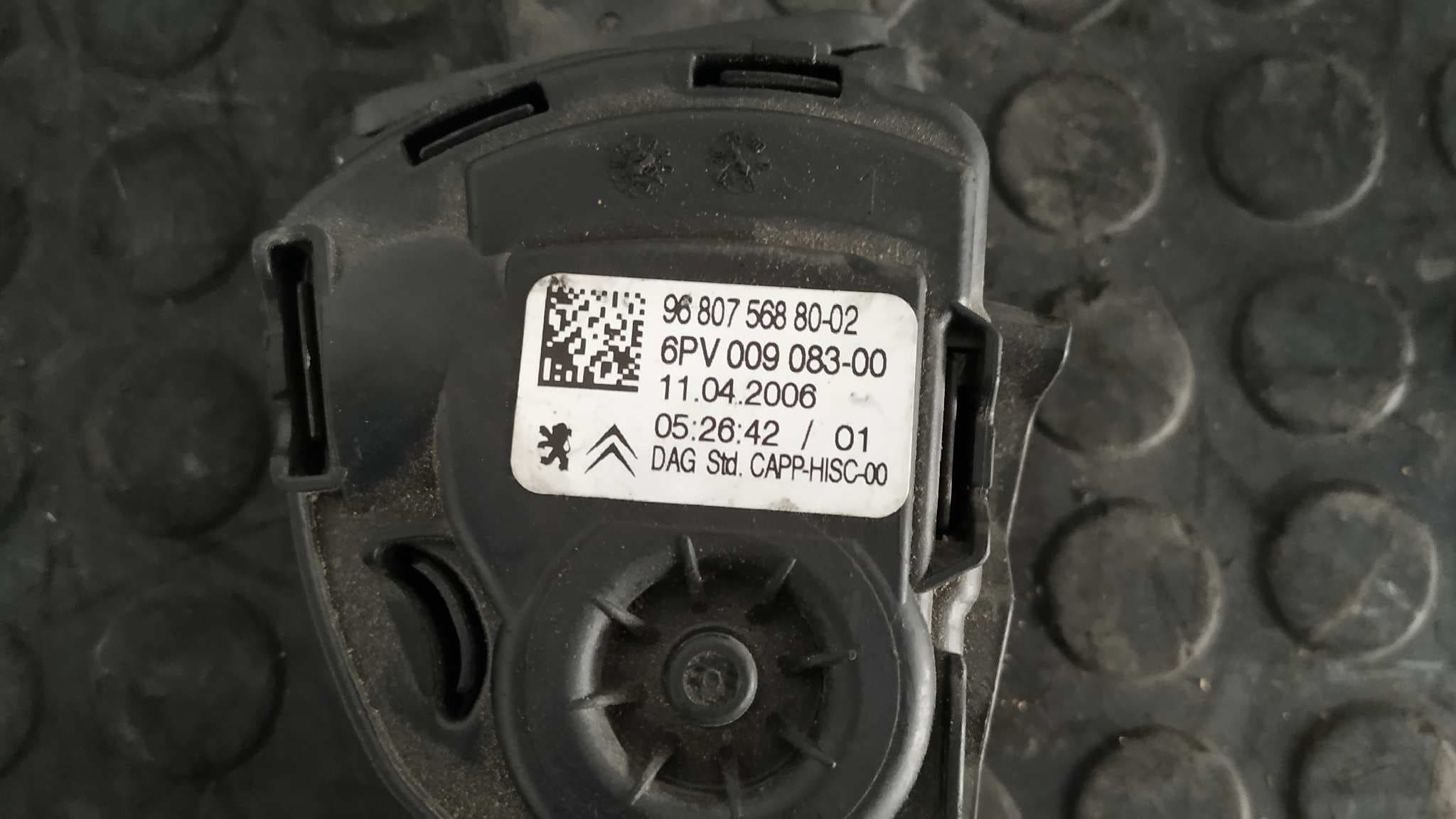 Recambio de POTENCIOMETRO PEDAL para PEUGEOT 207 1.4 8HZ referencia OEM IAM 9680756880 6