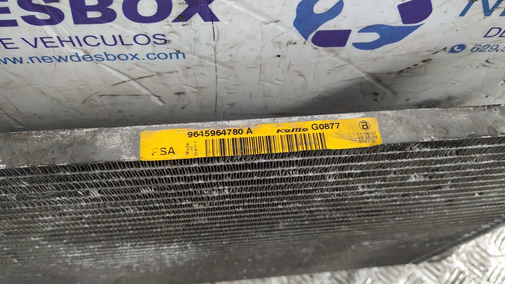 Recambio de CONDENSADOR / RADIADOR  AIRE ACONDICIONADO para CITROEN BERLINGO CUADRO Mixto L 9HW referencia OEM IAM 9645964780   - BLANCO 4