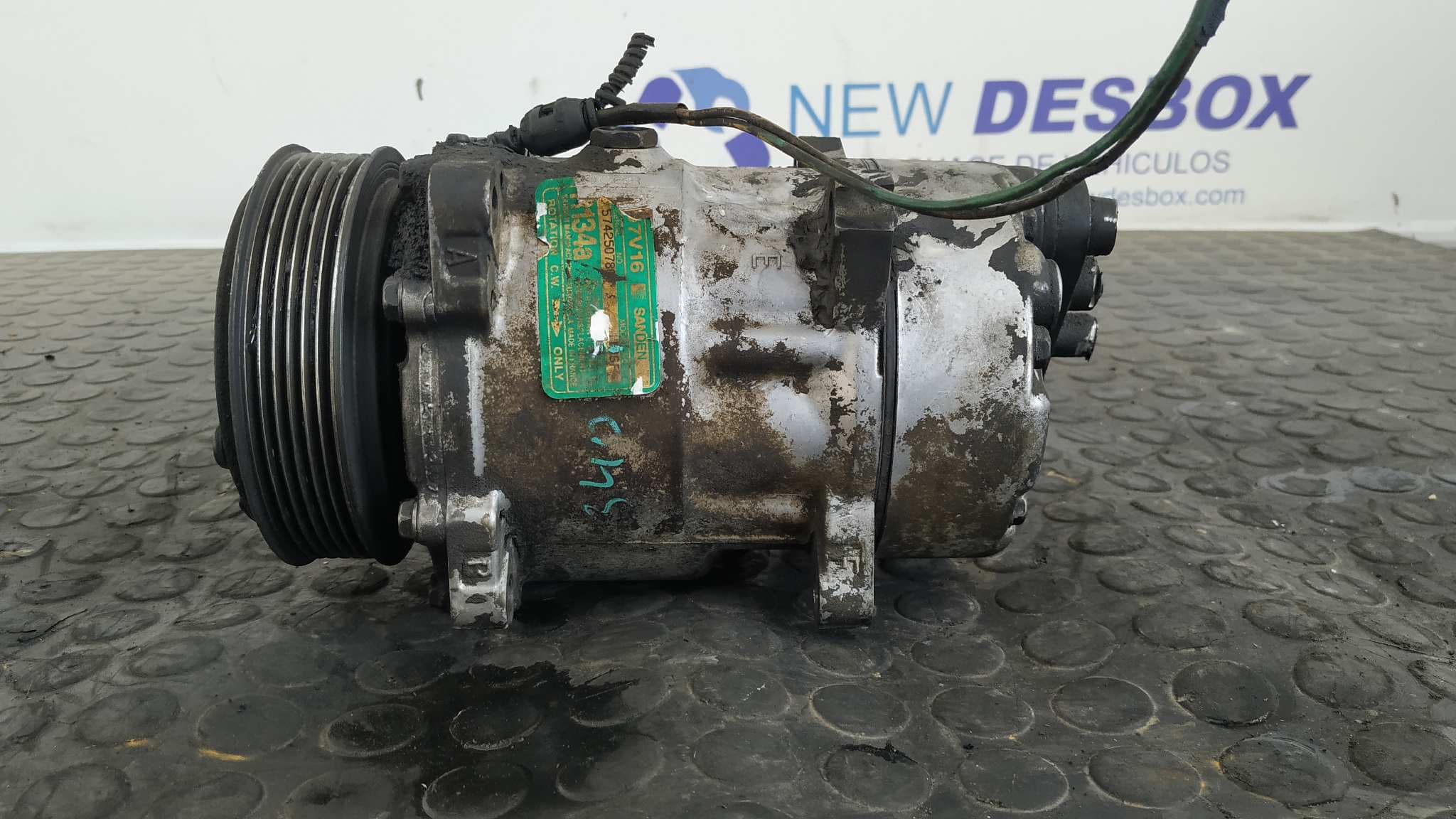 Recambio de COMPRESOR AIRE ACONDICIONADO para PEUGEOT 806 2.1 Turbodiesel CAT P8CXUD11BTE referencia OEM IAM SD7V16   - VERDE 6