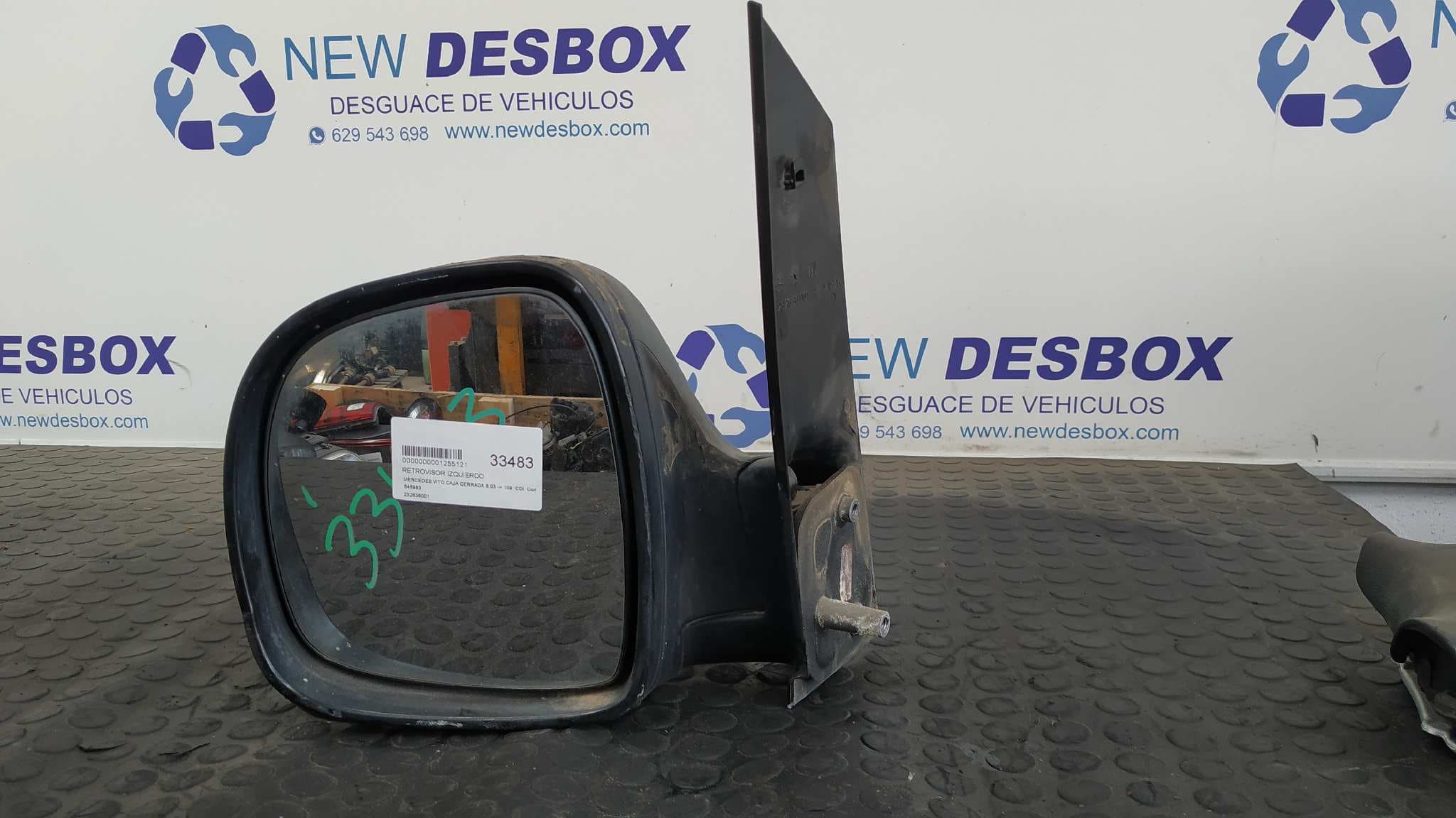 Recambio de RETROVISOR IZQUIERDO para MERCEDES-BENZ VITO CAJA CERRADA 6.03 -> 109  CDI  Compacto  (639.601) 646983 referencia OEM IAM 232636001   - BLANCO