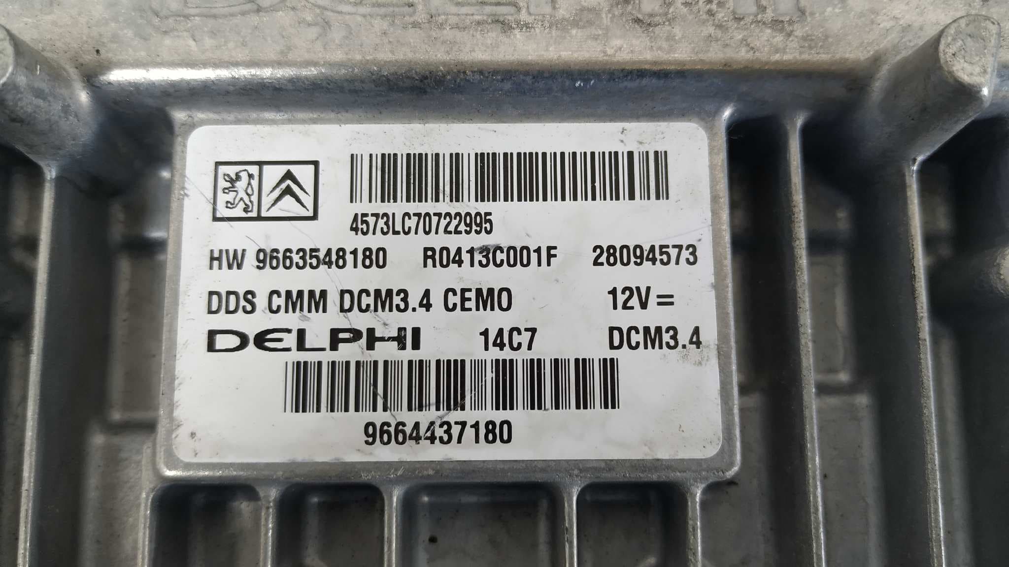 Recambio de CENTRALITA MOTOR UCE para PEUGEOT 407 SW RHRDW10BTED4 referencia OEM IAM 9663548180 3