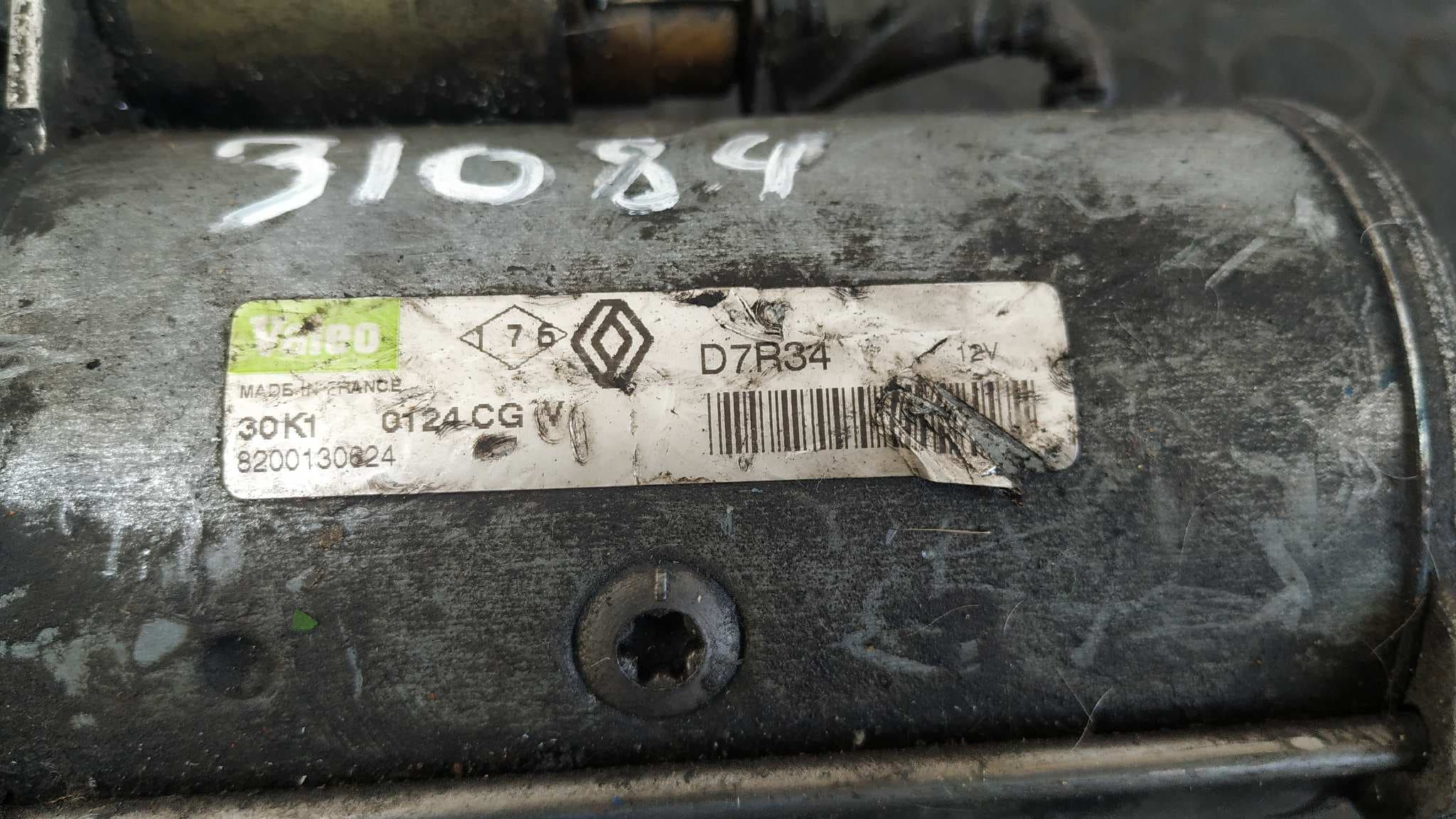 Recambio de MOTOR ARRANQUE para RENAULT MASTER II PHASE 2 COMBI Combi 2t8  L1   9 - Plazas G9TF7 referencia OEM IAM 8200130624   - BLANCO 6