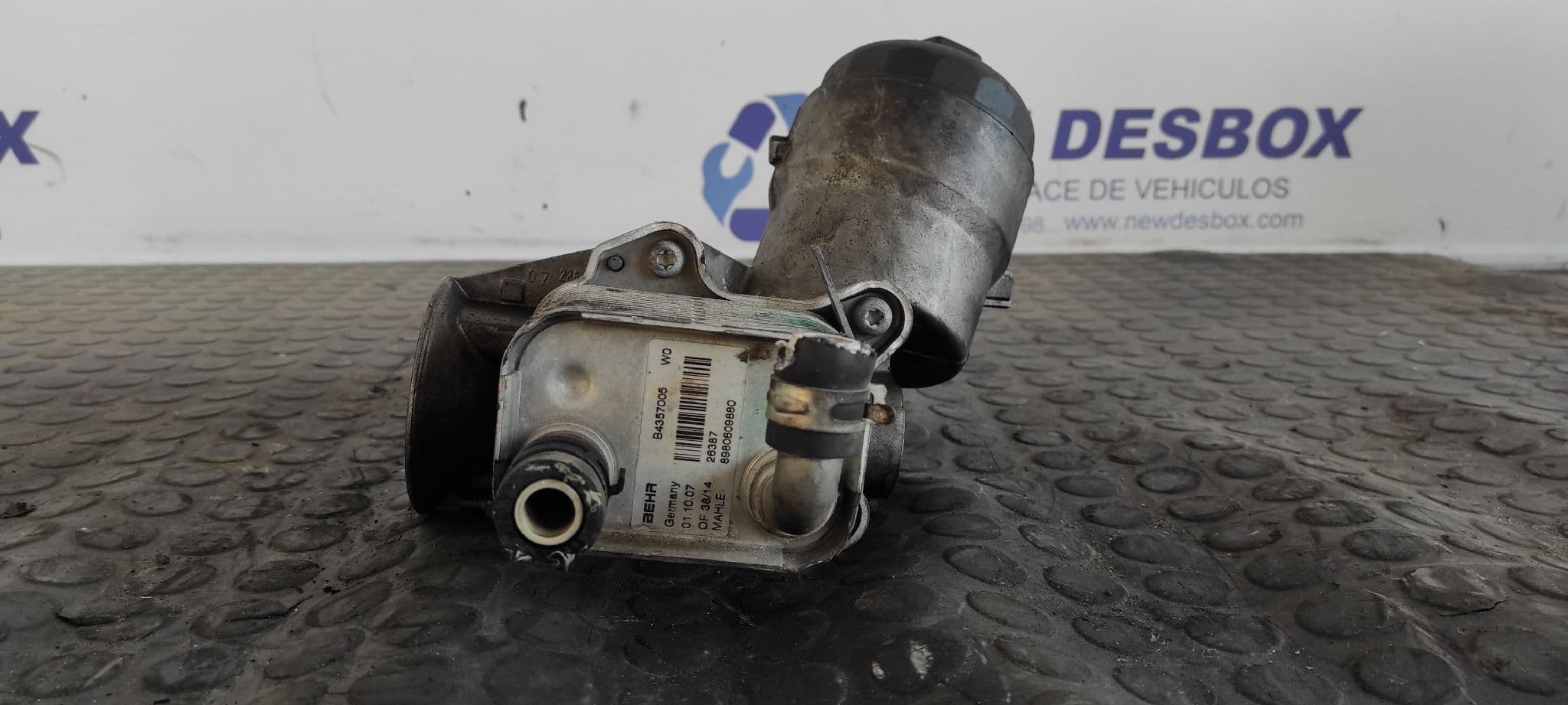 Recambio de SOPORTE FILTRO ACEITE para OPEL COMBO (CORSA C) Arizona Z17DTH referencia OEM IAM B4357005   - BLANCO