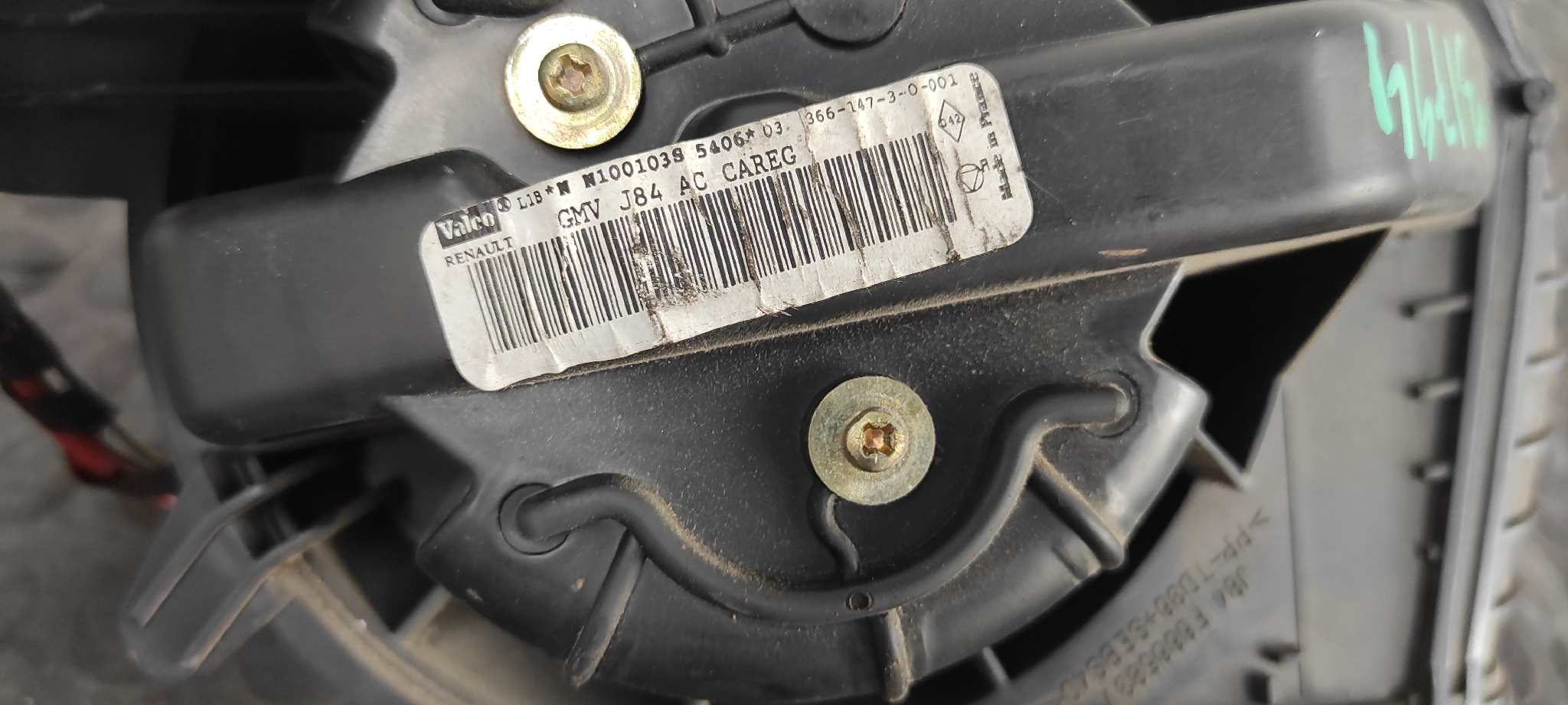 Recambio de MOTOR CALEFACCION para RENAULT SCENIC II F9Q812 referencia OEM IAM J84F666583V   - PLATA 5