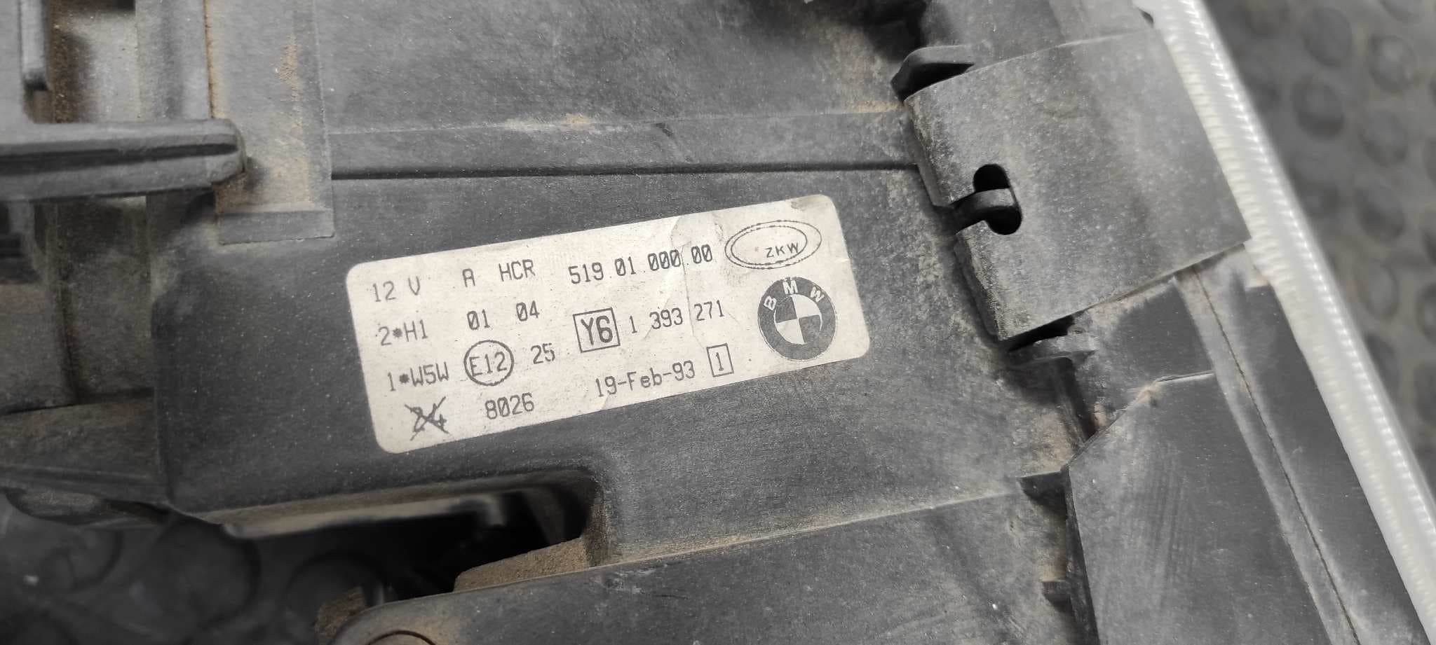 Recambio de FARO IZQUIERDO para BMW SERIE 3 BERLINA (E36) 184E1 referencia OEM IAM 1393271   - AZUL 6