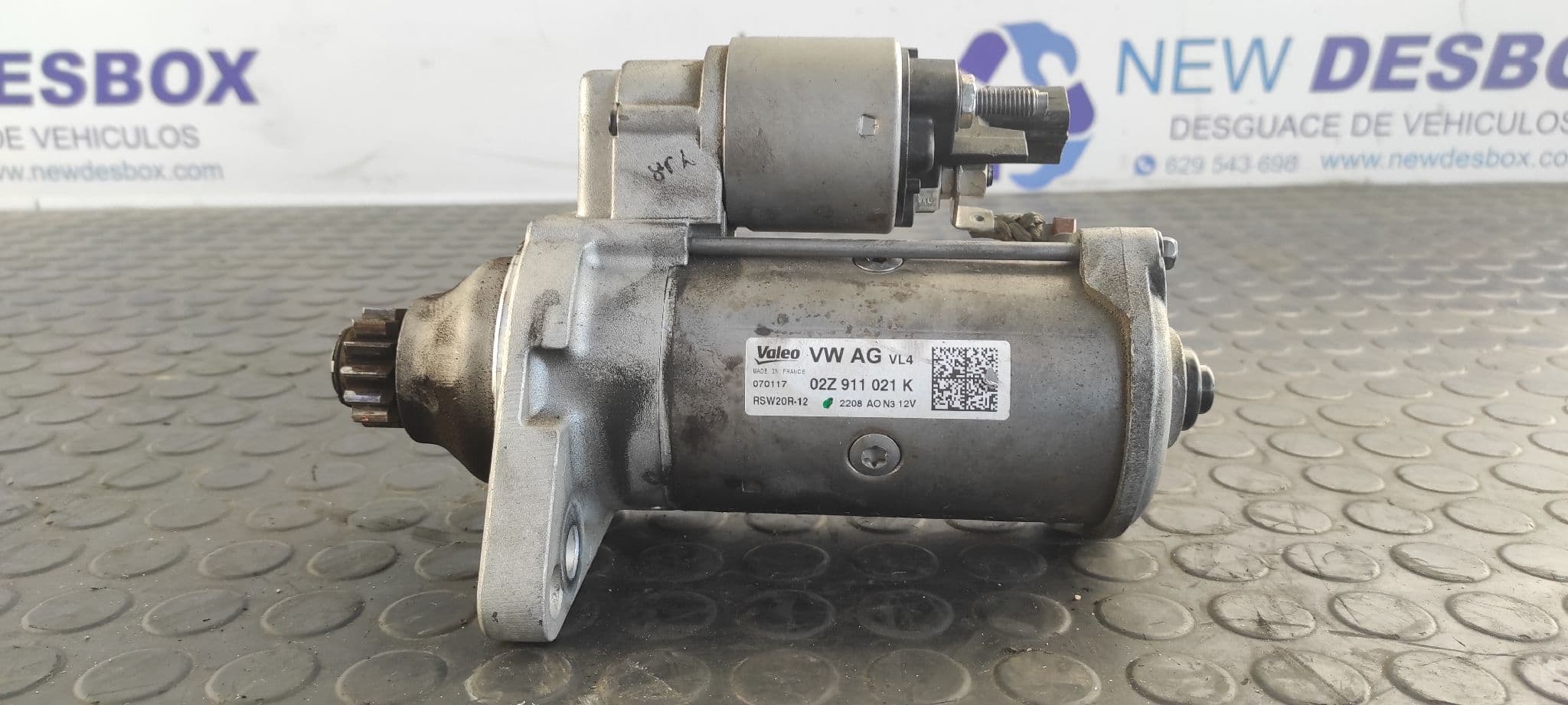 Recambio de MOTOR ARRANQUE para SEAT IBIZA SC (6P5) FR Crono CUT referencia OEM IAM 02Z911021K   - BLANCO 5
