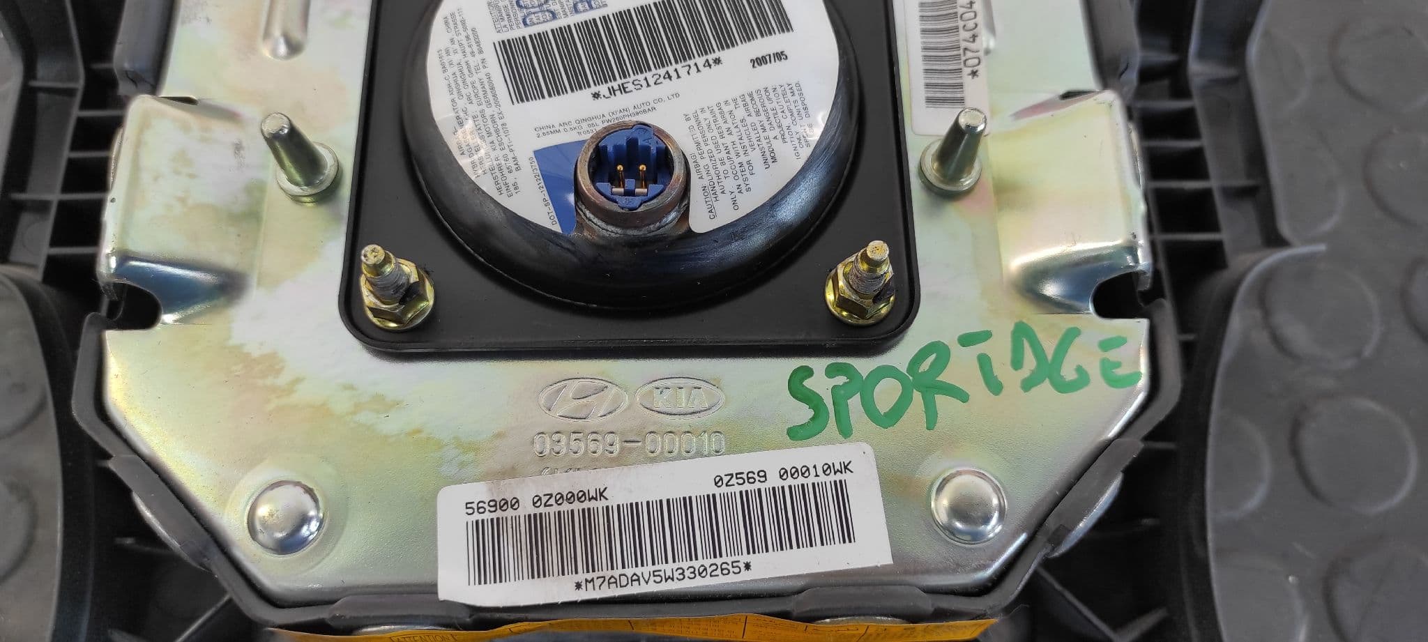 Recambio de AIRBAG DELANTERO IZQUIERDO para KIA SPORTAGE D4EAV referencia OEM IAM 0356900010   - NEGRO 4