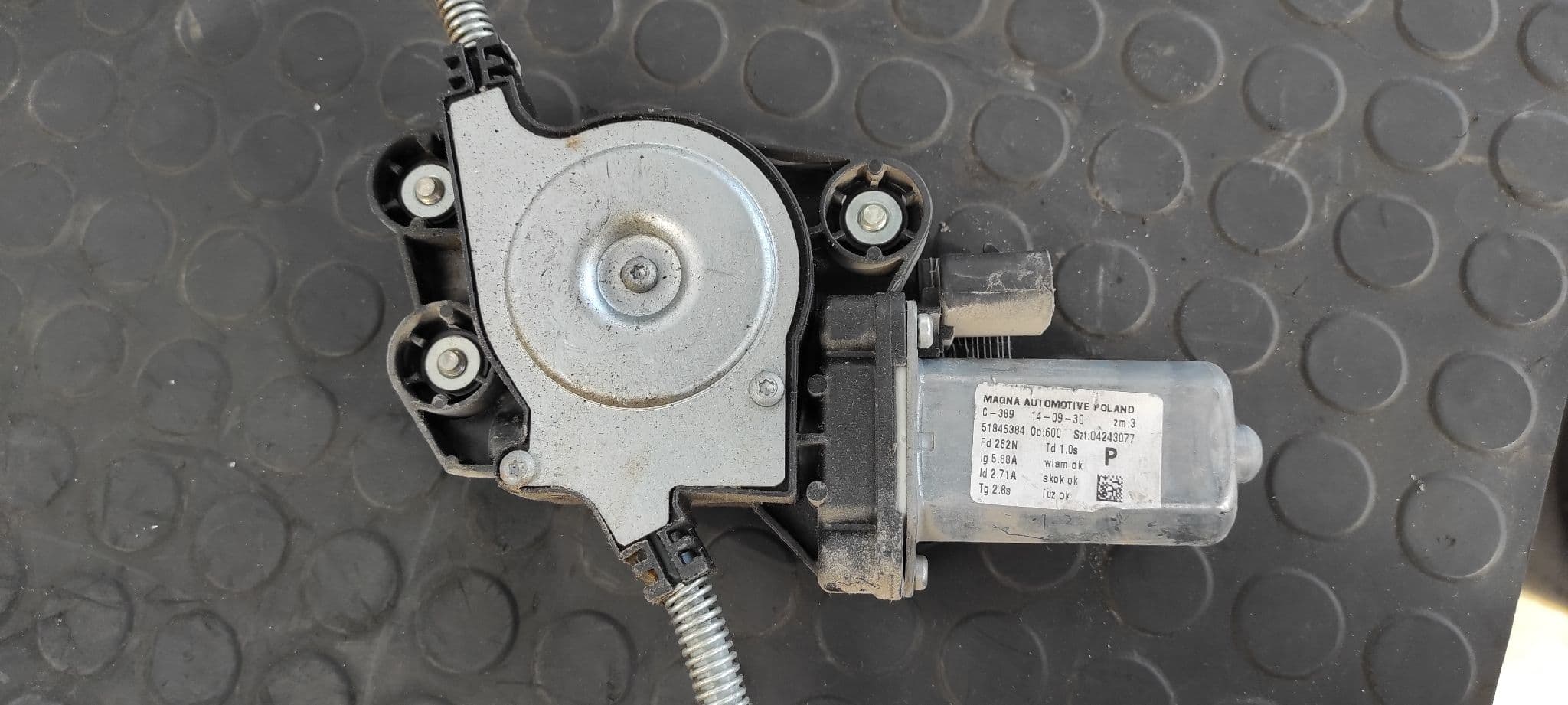 Recambio de ELEVALUNAS DELANTERO DERECHO para FIAT PANDA (169) 1.3 16V JTD Dynamic 188A8000 referencia OEM IAM 51846384   - BLANCO 2