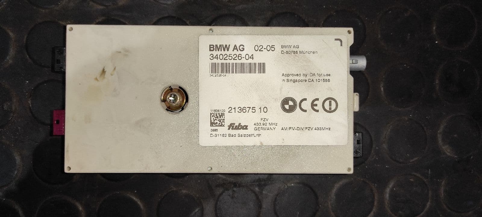 Recambio de ANTENA para BMW X3 (E83) 2.0 16V Diesel CAT 204D4D referencia OEM IAM 340252604   - NEGRO