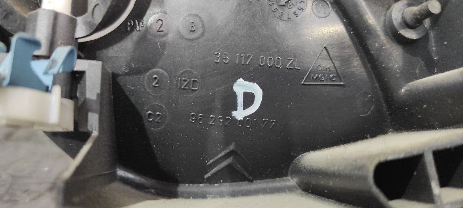 Recambio de MANETA INTERIOR DELANTERA DERECHA para CITROEN XSARA BERLINA 1.9 TD Exclusive DHY referencia OEM IAM 9623200177   - BLANCO 3