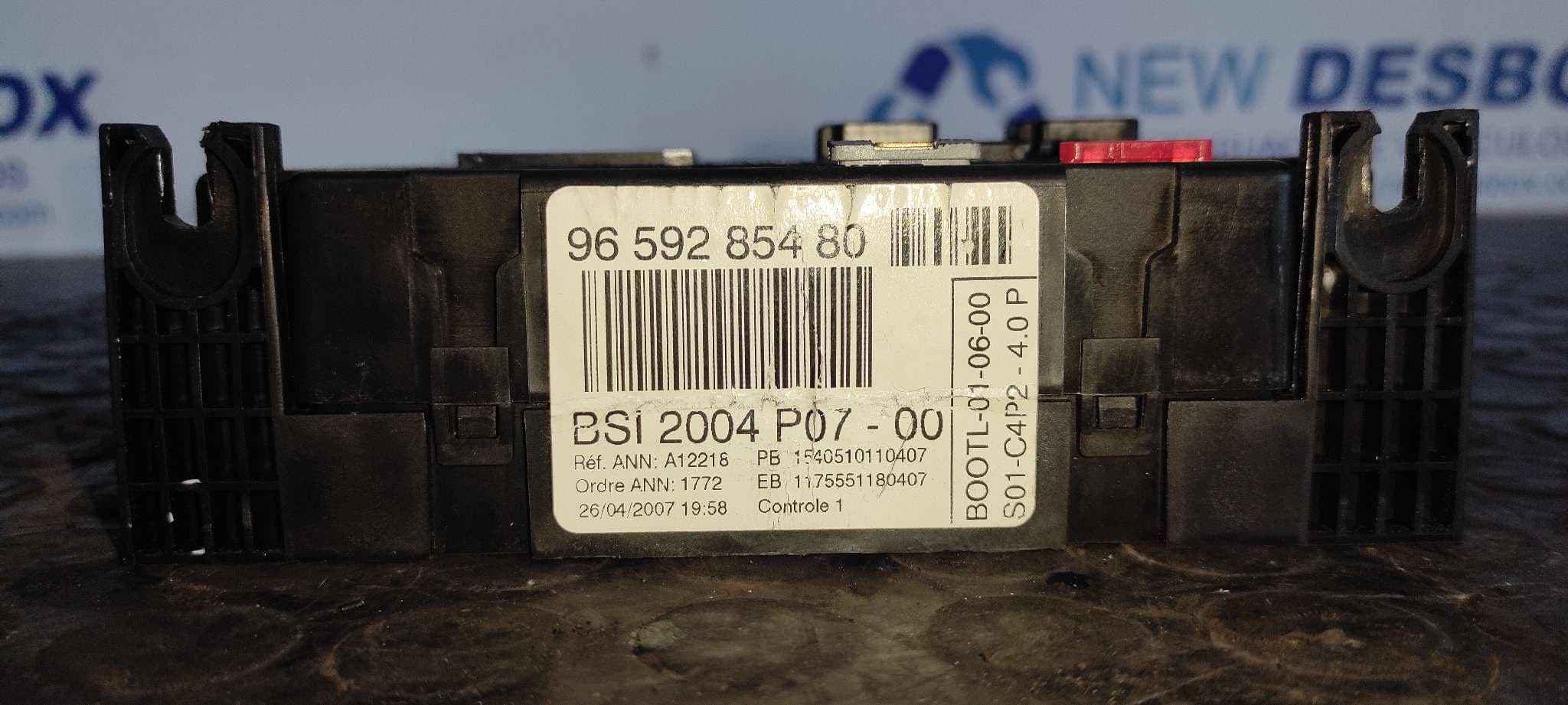Recambio de CENTRALITA BSI para PEUGEOT 207 CC 1.6 HDi FAP CAT (9HZ / DV6TED4) 9HZDV6TED4 referencia OEM IAM 9659285380   - NEGRO 8