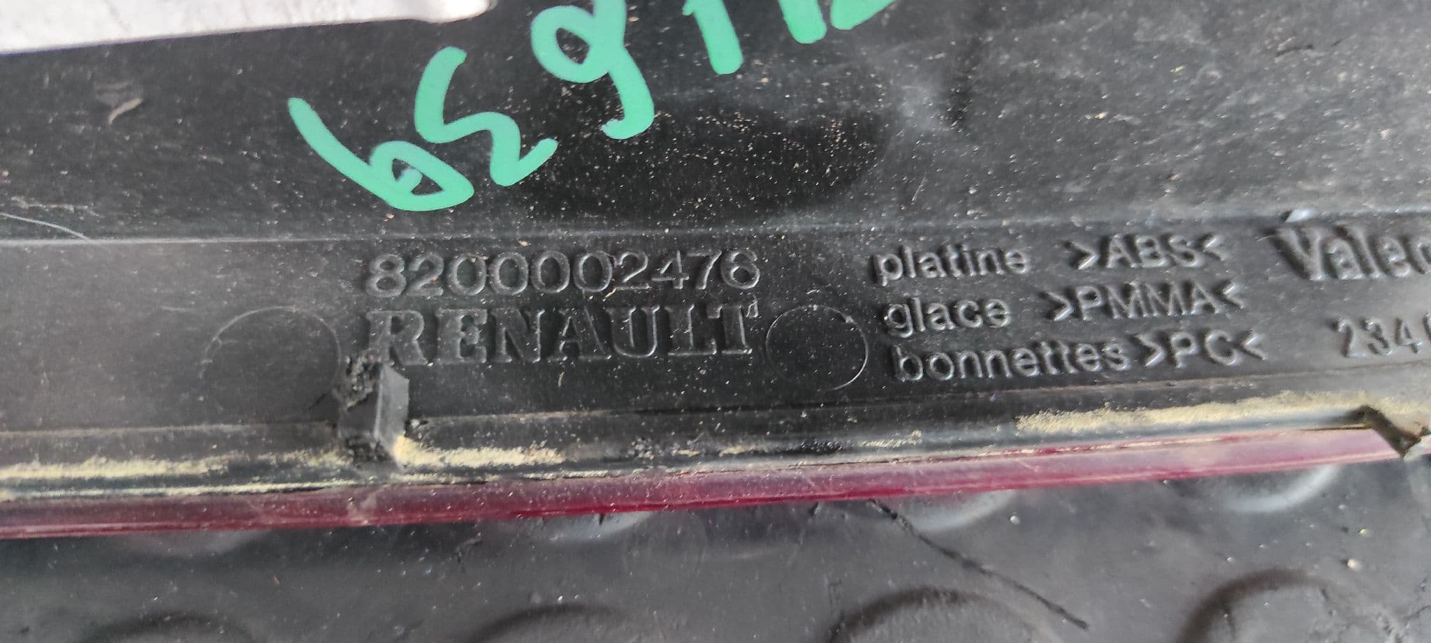 Recambio de PILOTO PORTON DERECHO para RENAULT LAGUNA II (BG0) 1.9 dCi Diesel F9Q750 referencia OEM IAM 8200002476   - PLATA 5
