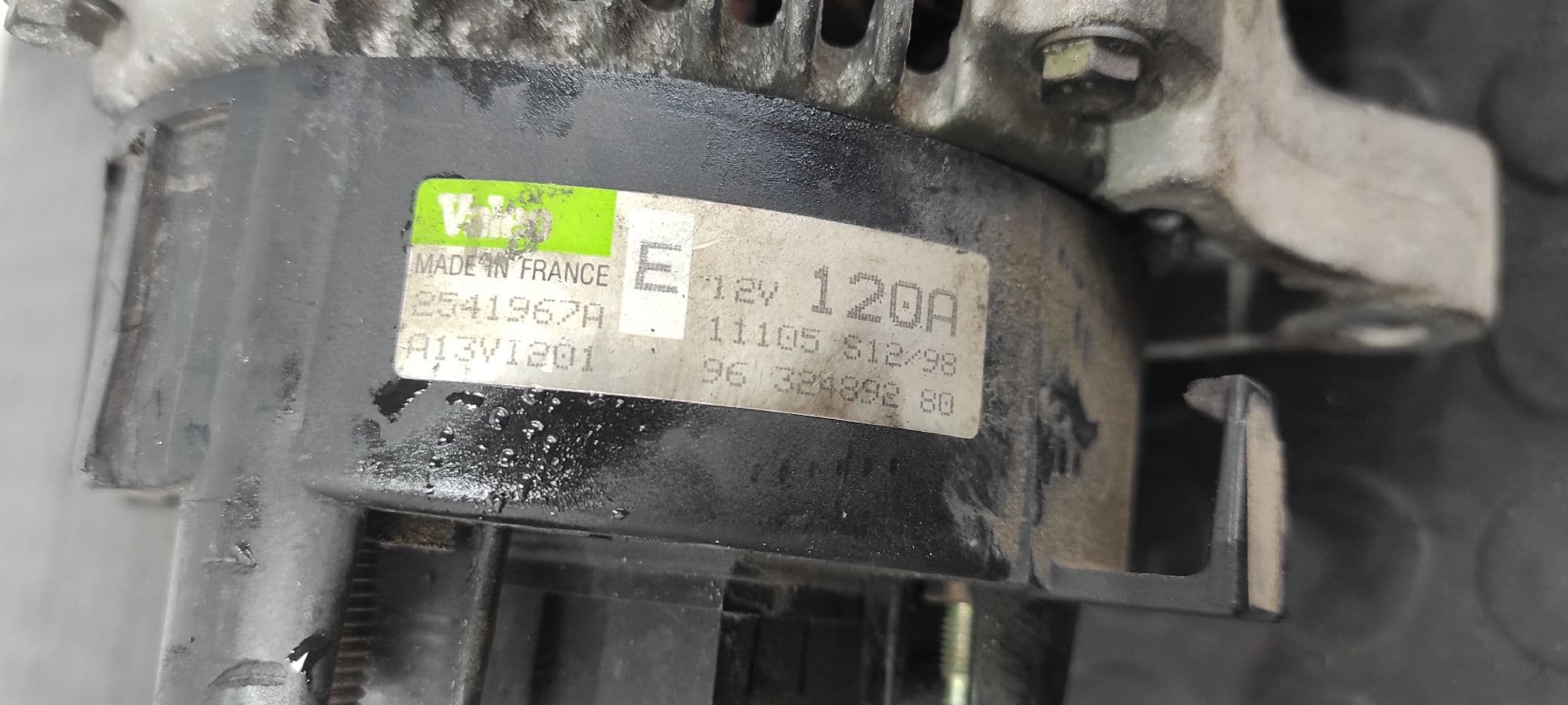Recambio de ALTERNADOR para PEUGEOT 406 COUPE (S1/S2) 3.0 V6 24V CAT XFZ        referencia OEM IAM 9632489280   - AMARILLO 6