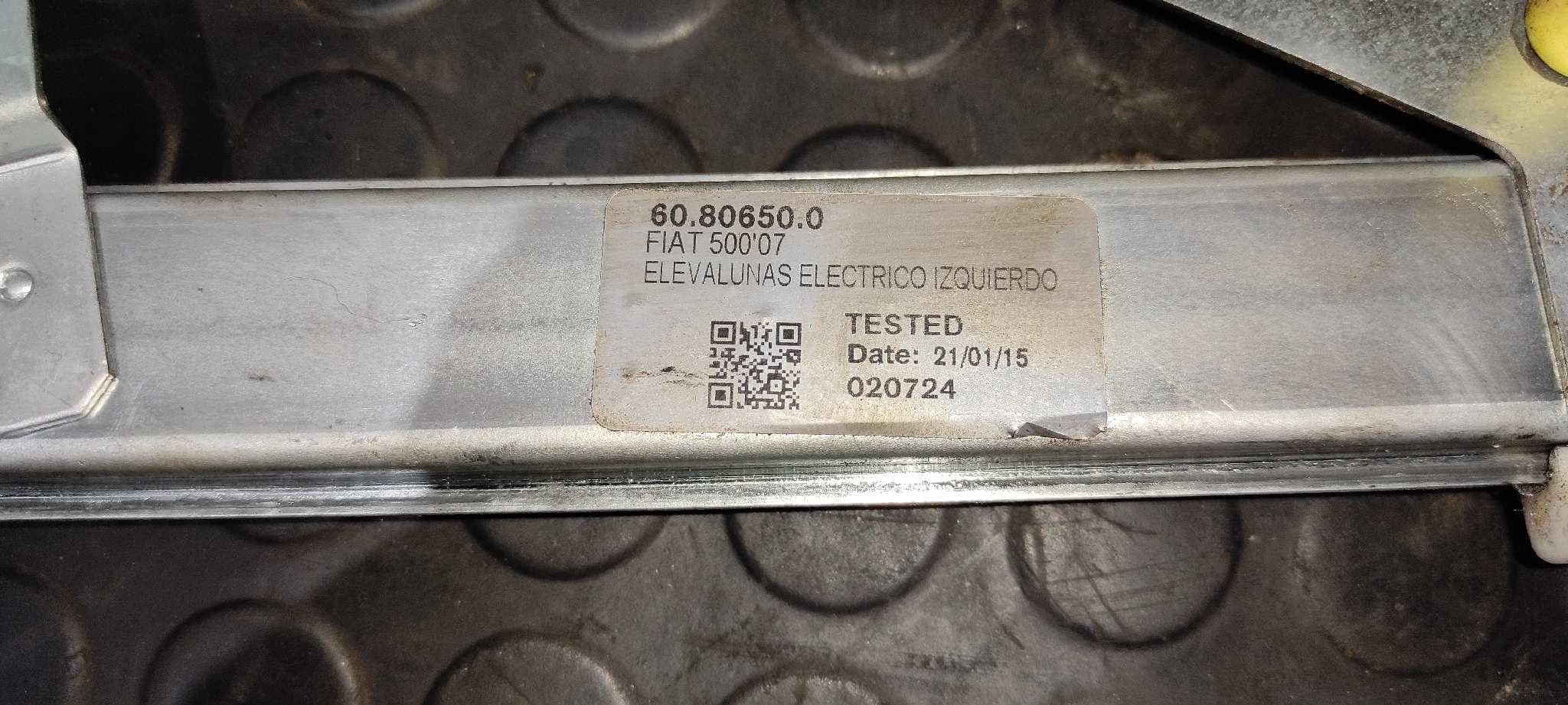 Recambio de ELEVALUNAS DELANTERO IZQUIERDO para FIAT NUOVA 500 (150) Blackjack 169A4000 referencia OEM IAM 60806500   - BLANCO 2