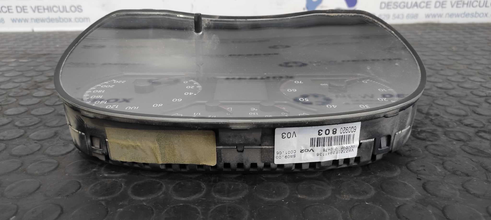 Recambio de CUADRO INSTRUMENTOS para VOLKSWAGEN POLO (9N3) 1.4 16V BKY referencia OEM IAM    - BLANCO 2