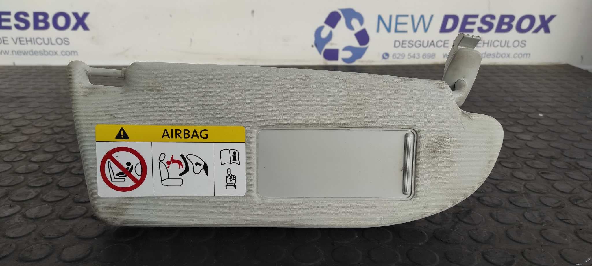 Recambio de PARASOL DERECHO para SEAT IBIZA SC (6P5) FR Crono CUT referencia OEM IAM 6J0857552D   - BLANCO 3