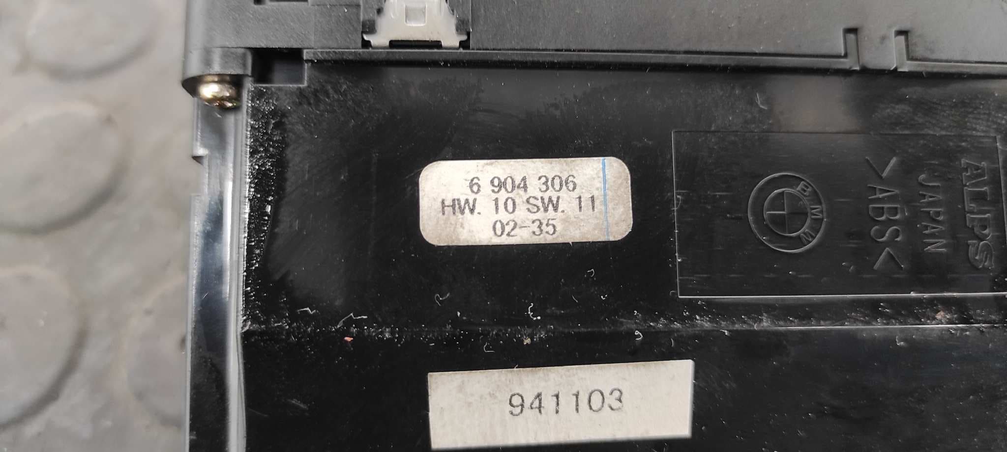 Recambio de MANDO ELEVALUNAS DELANTERO IZQUIERDO para BMW SERIE 5 BERLINA (E39) 2.5 24V Turbodiesel CAT M57256D1 referencia OEM IAM 6904306   - AZUL OSCURO 4