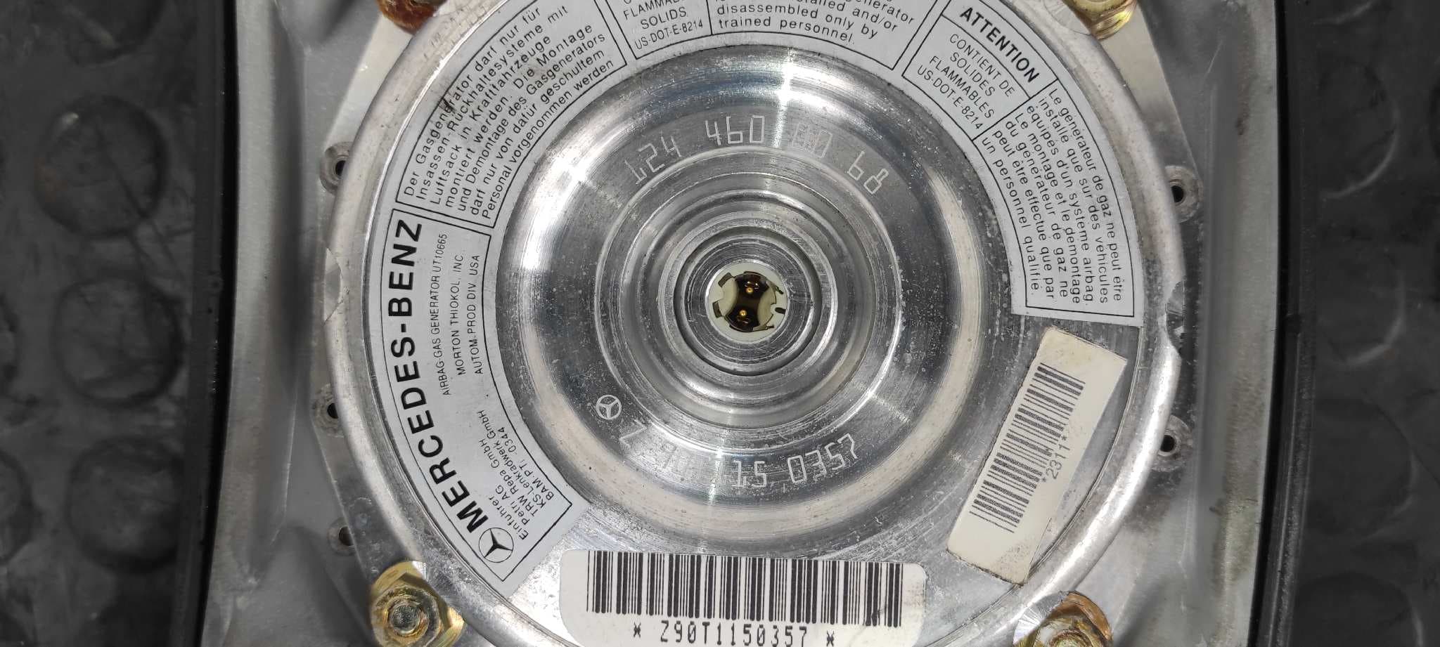 Recambio de AIRBAG DELANTERO IZQUIERDO para MERCEDES-BENZ CLASE C (W201) BERLINA 2.3-16 E 190 (201.034) M102983 referencia OEM IAM 1244600068   - ROJO 6