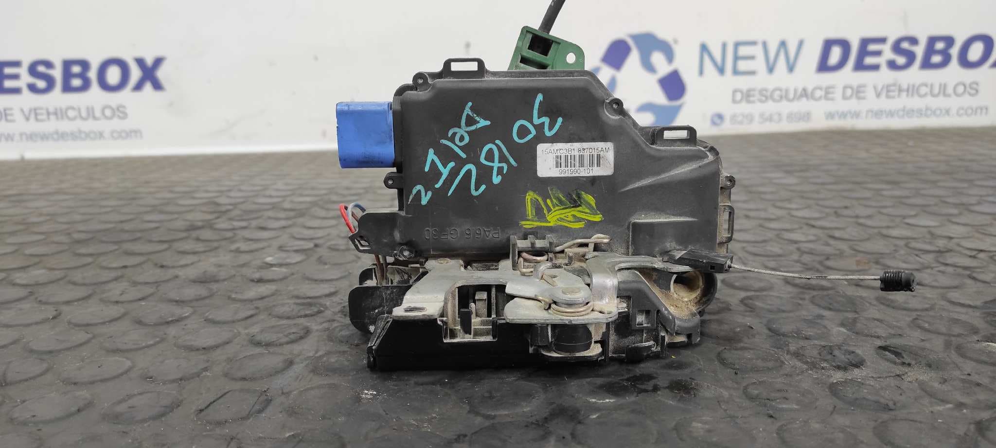 Recambio de CERRADURA PUERTA DELANTERA IZQUIERDA para SEAT CORDOBA BERLINA (6L2) 1.4 16V BBY referencia OEM IAM C3B1837015AM   - AZUL