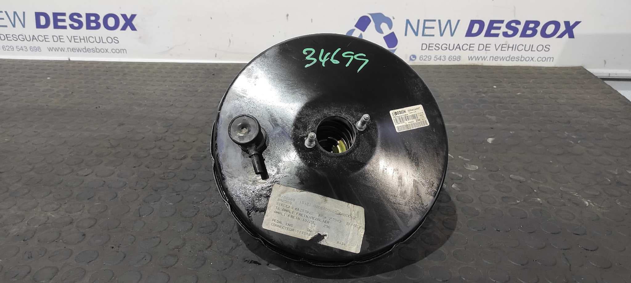 Recambio de SERVOFRENO para PEUGEOT 307 BREAK / SW (S1) BREAK XS NFU referencia OEM IAM 9643129680   - BLANCO