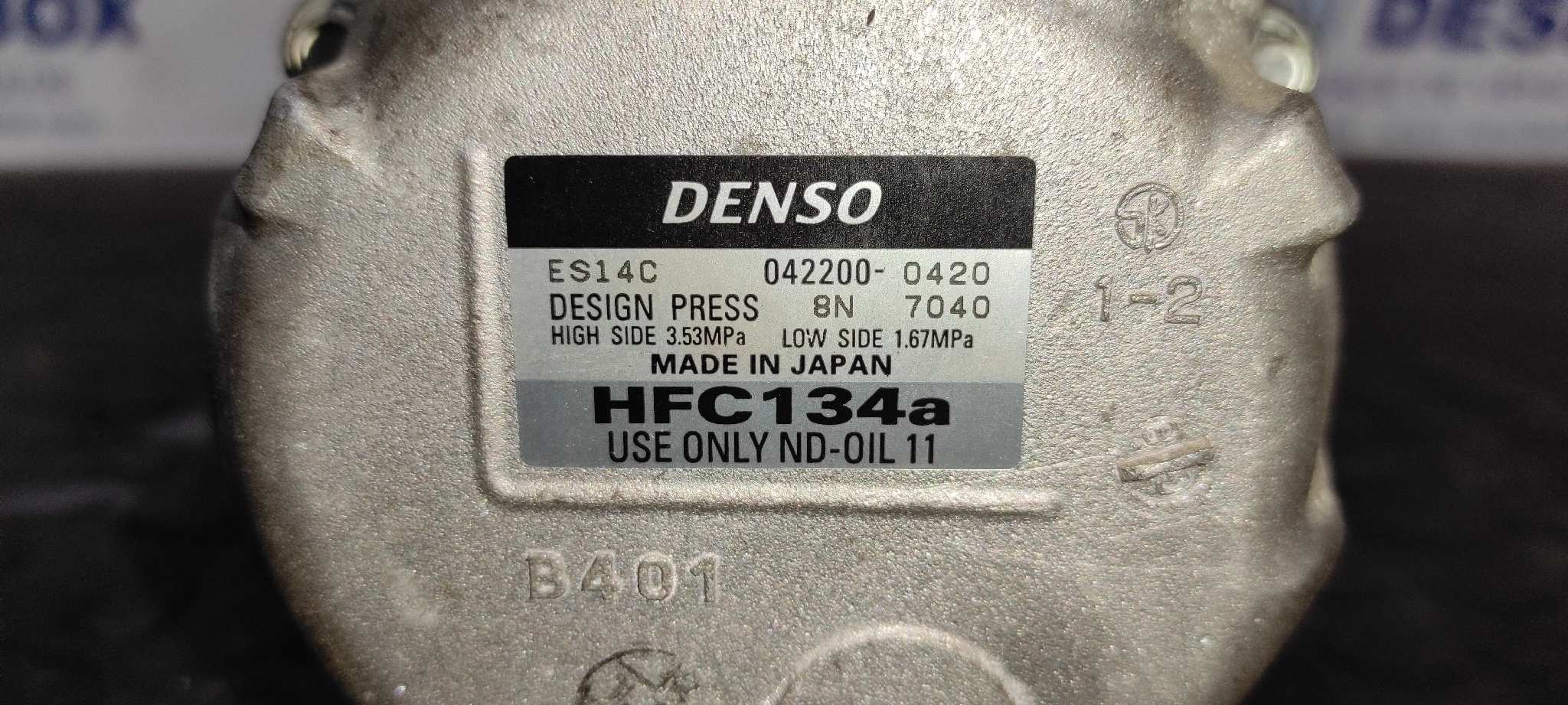 Recambio de COMPRESOR AIRE ACONDICIONADO para TOYOTA PRIUS (NHW30) 2ZR referencia OEM IAM 0422000420   - BLANCO 6