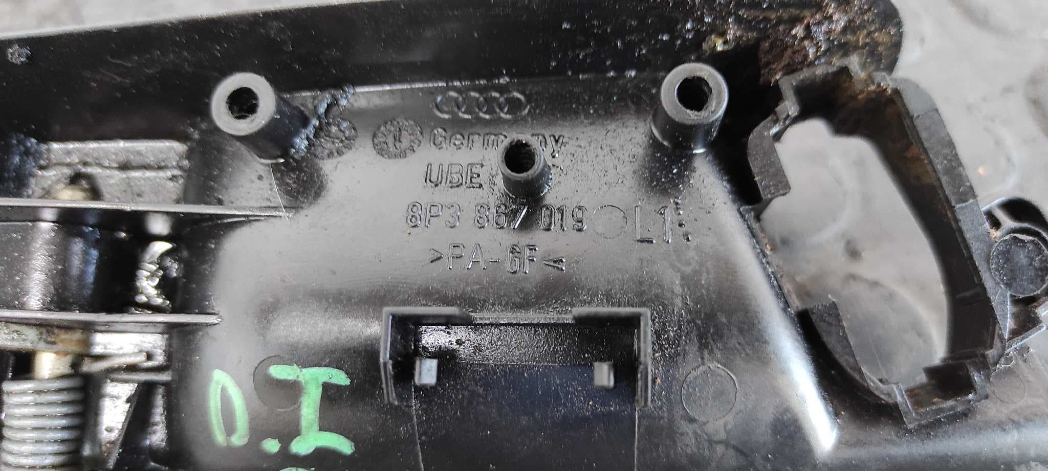 Recambio de MANETA INTERIOR DELANTERA IZQUIERDA para AUDI A3 (8P) 2.0 TDI Ambiente BKD referencia OEM IAM 8P3867019   - NEGRO 4
