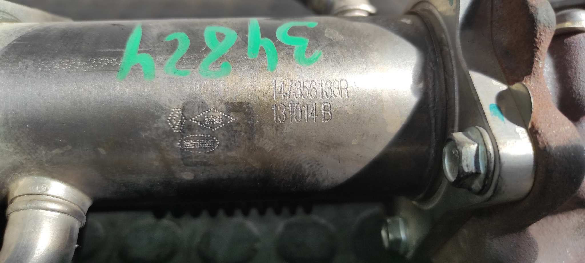 Recambio de ENFRIADOR EGR para DACIA SANDERO K9K612 referencia OEM IAM 147356133R   - AZUL 3