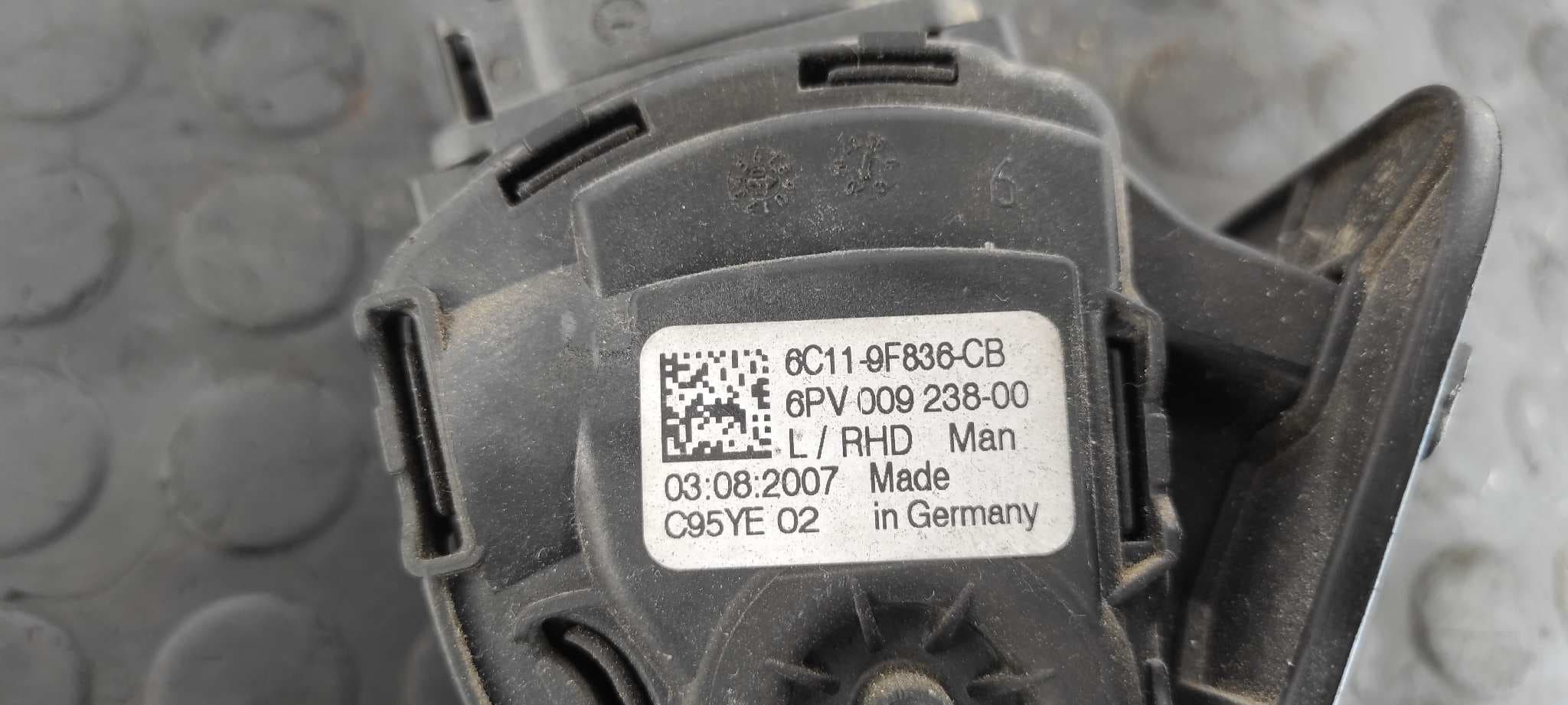 Recambio de POTENCIOMETRO PEDAL para FORD TRANSIT CAJA ABIERTA '06 FT 330 K   Cabina simple, corta H9FB referencia OEM IAM 6C119F836CB   - BLANCO 4