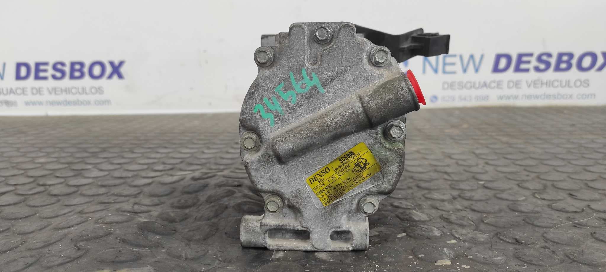 Recambio de COMPRESOR AIRE ACONDICIONADO para FIAT NUOVA 500 (150) Blackjack 169A4000 referencia OEM IAM SCSB06   - BLANCO 6