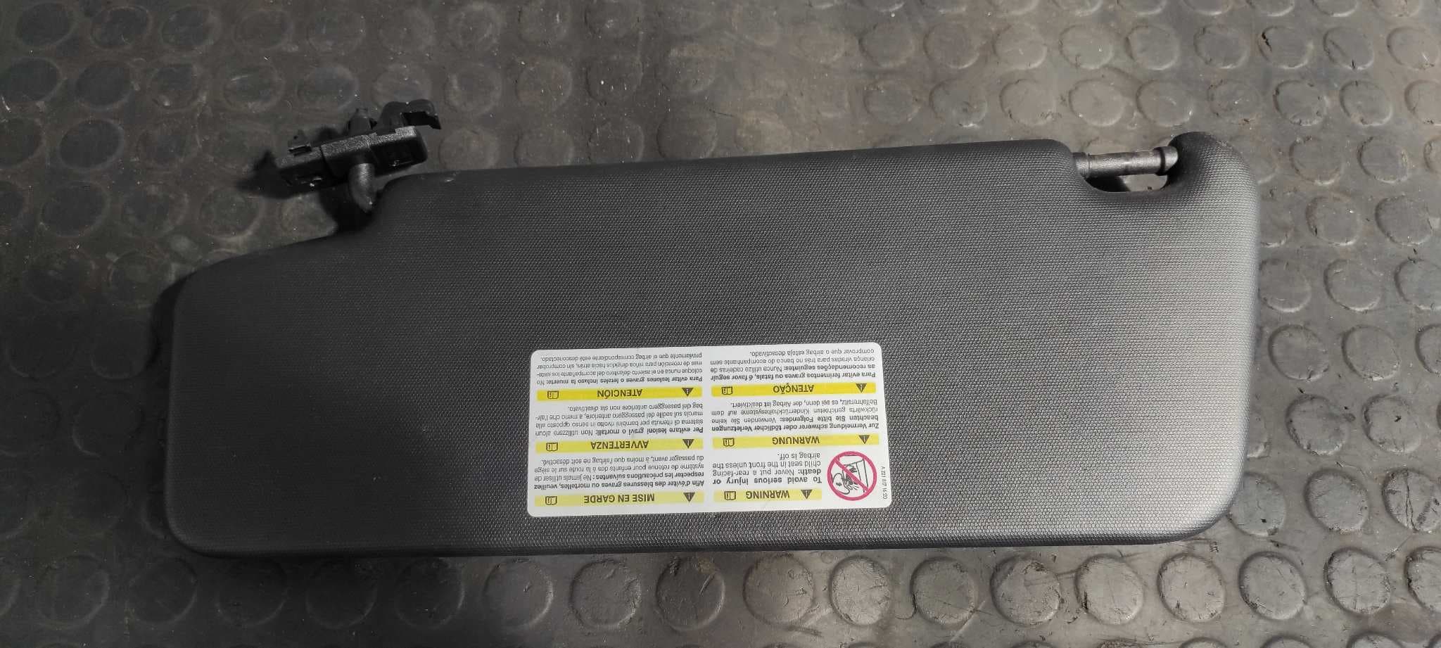 Recambio de PARASOL DERECHO para MERCEDES-BENZ CLASE C (W204) BERLINA 2.2 CDI CAT OM646811 referencia OEM IAM 071207205340   - BLANCO 4