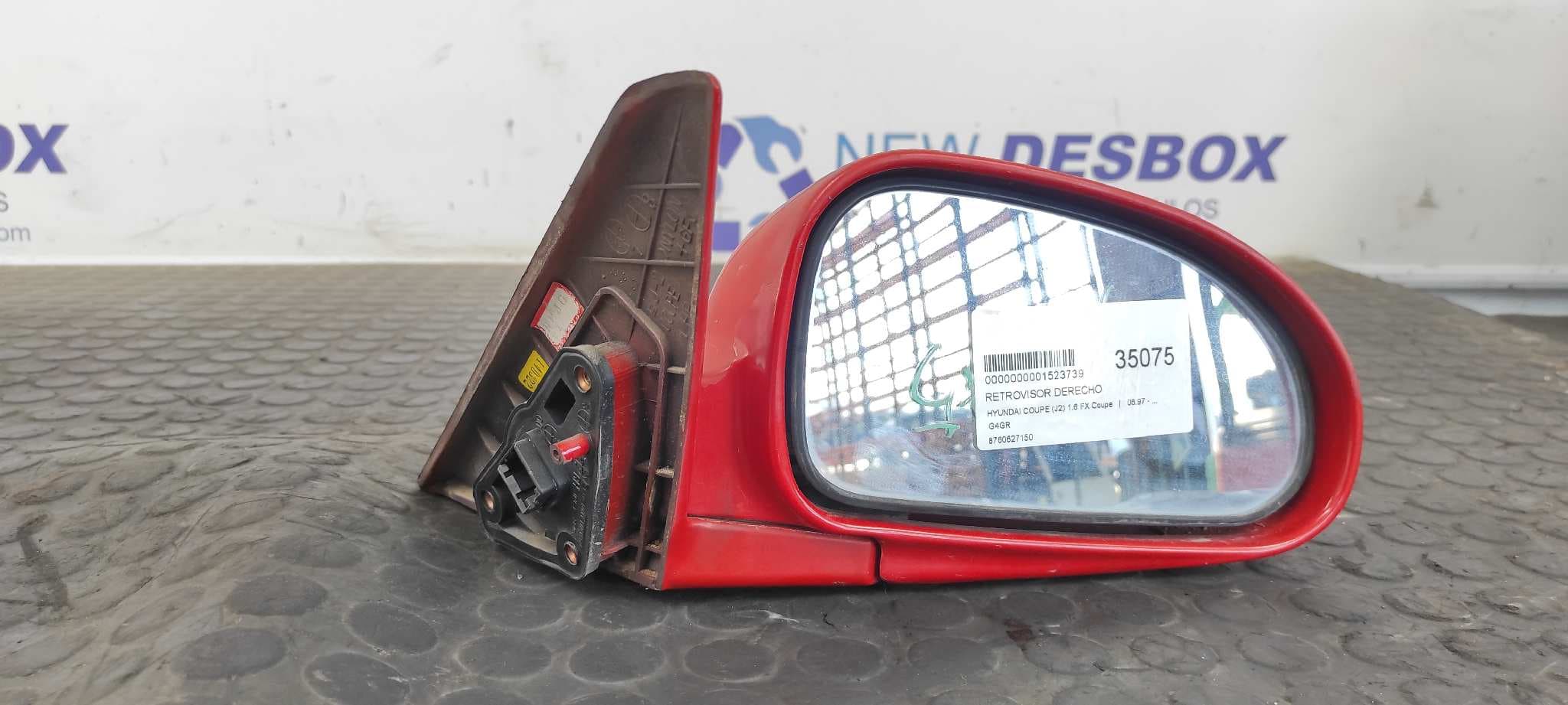 Recambio de RETROVISOR DERECHO para HYUNDAI COUPE (J2) 1.6 FX Coupe G4GR referencia OEM IAM 8760627150   - ROJO