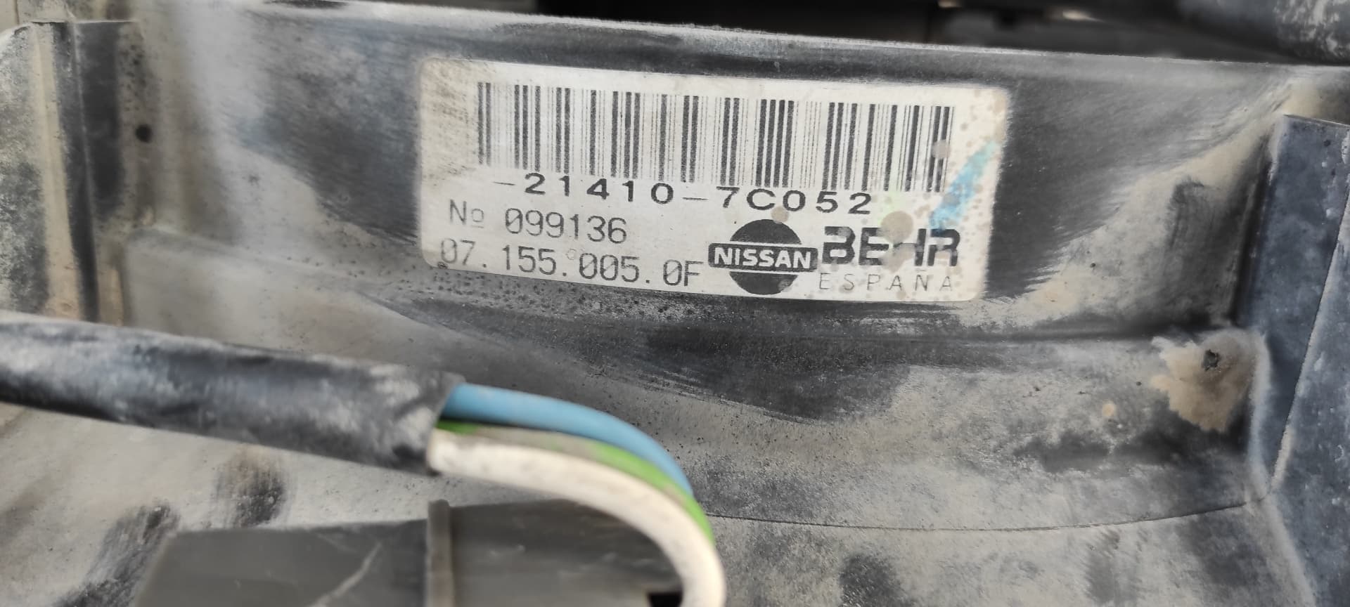 Recambio de ELECTROVENTILADOR para NISSAN VANETTE CARGO (HC23) Familiar (5 asientos) LD23 referencia OEM IAM 214107C052   - BLANCO 6