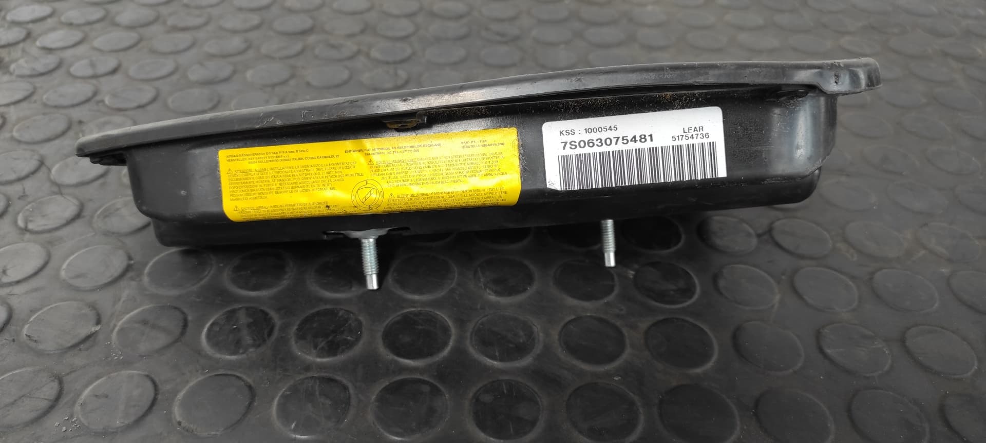 Recambio de AIRBAG ASIENTO IZQUIERDO para ALFA ROMEO GT (125) 1.9 JTD 16V 150/ Distinctive 937A5000 referencia OEM IAM 51754736   - NEGRP 4
