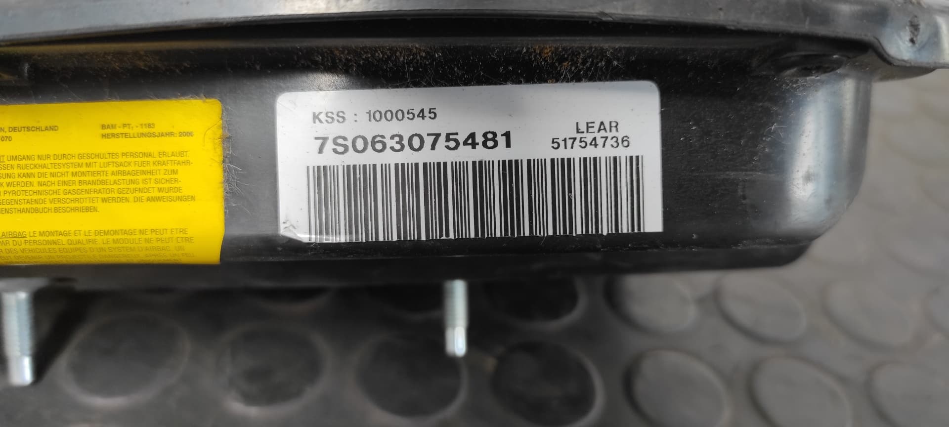 Recambio de AIRBAG ASIENTO IZQUIERDO para ALFA ROMEO GT (125) 1.9 JTD 16V 150/ Distinctive 937A5000 referencia OEM IAM 51754736   - NEGRP 2