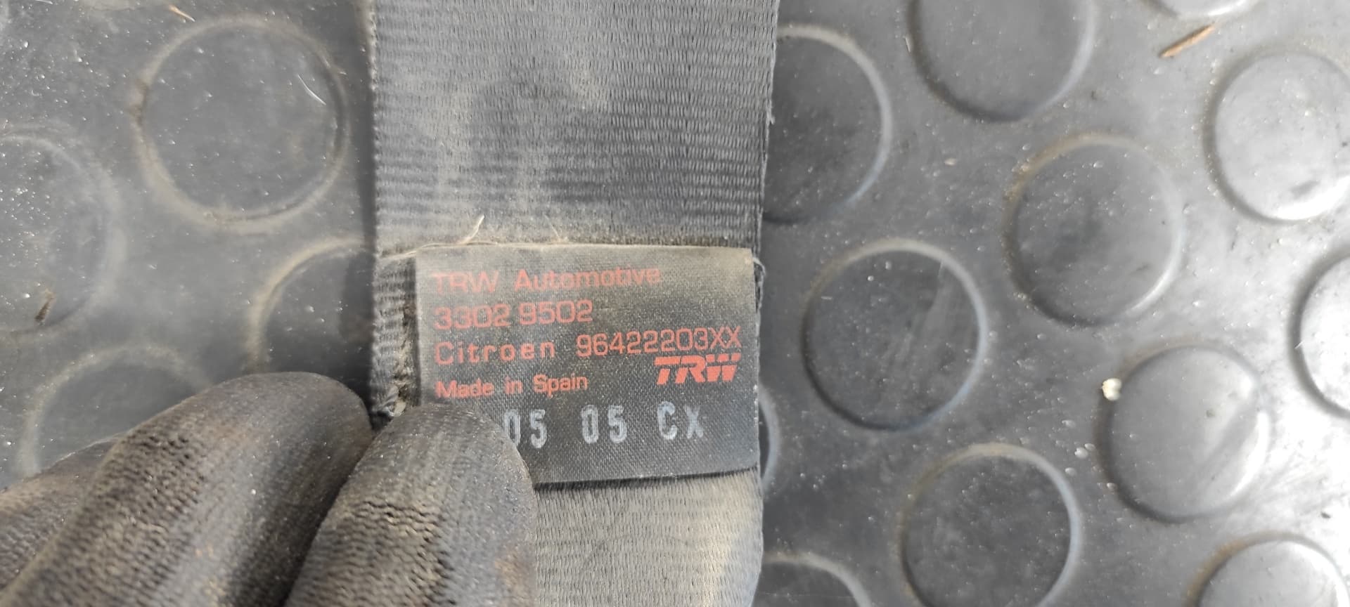 Recambio de CINTURON TRASERO DERECHO para CITROEN C2 by Loeb NFU referencia OEM IAM 96422203XX   - PLATA 2