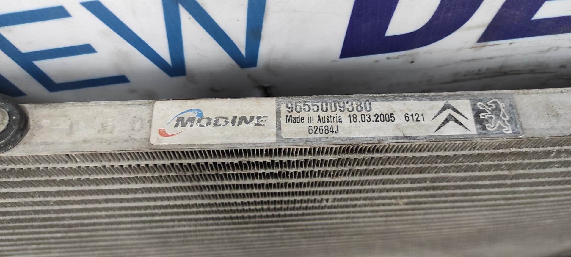 Recambio de CONDENSADOR / RADIADOR  AIRE ACONDICIONADO para CITROEN C2 by Loeb NFU referencia OEM IAM 9655009380   - PLATA 3